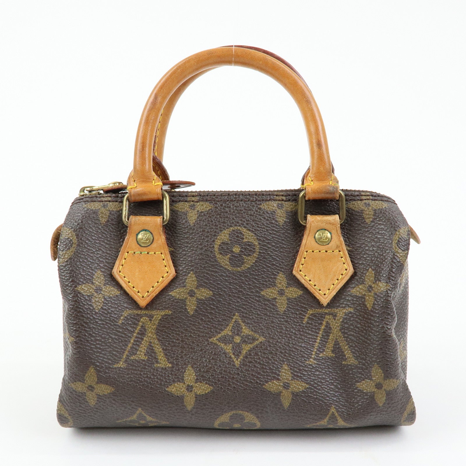 Louis Vuitton Monogram Mini Speedy & Strap Hand Bag Brown M41534