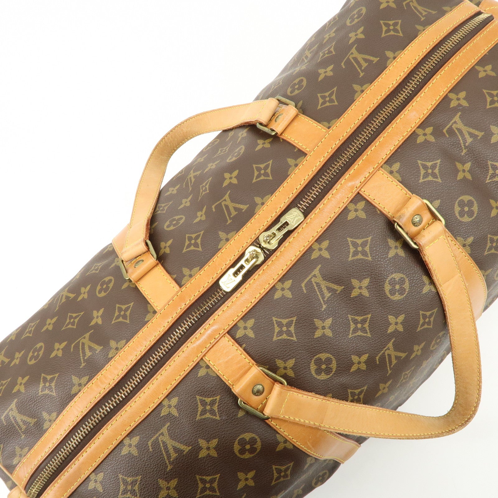 Louis Vuitton Monogram Sac Souple 55 Boston Bag Brown M41622