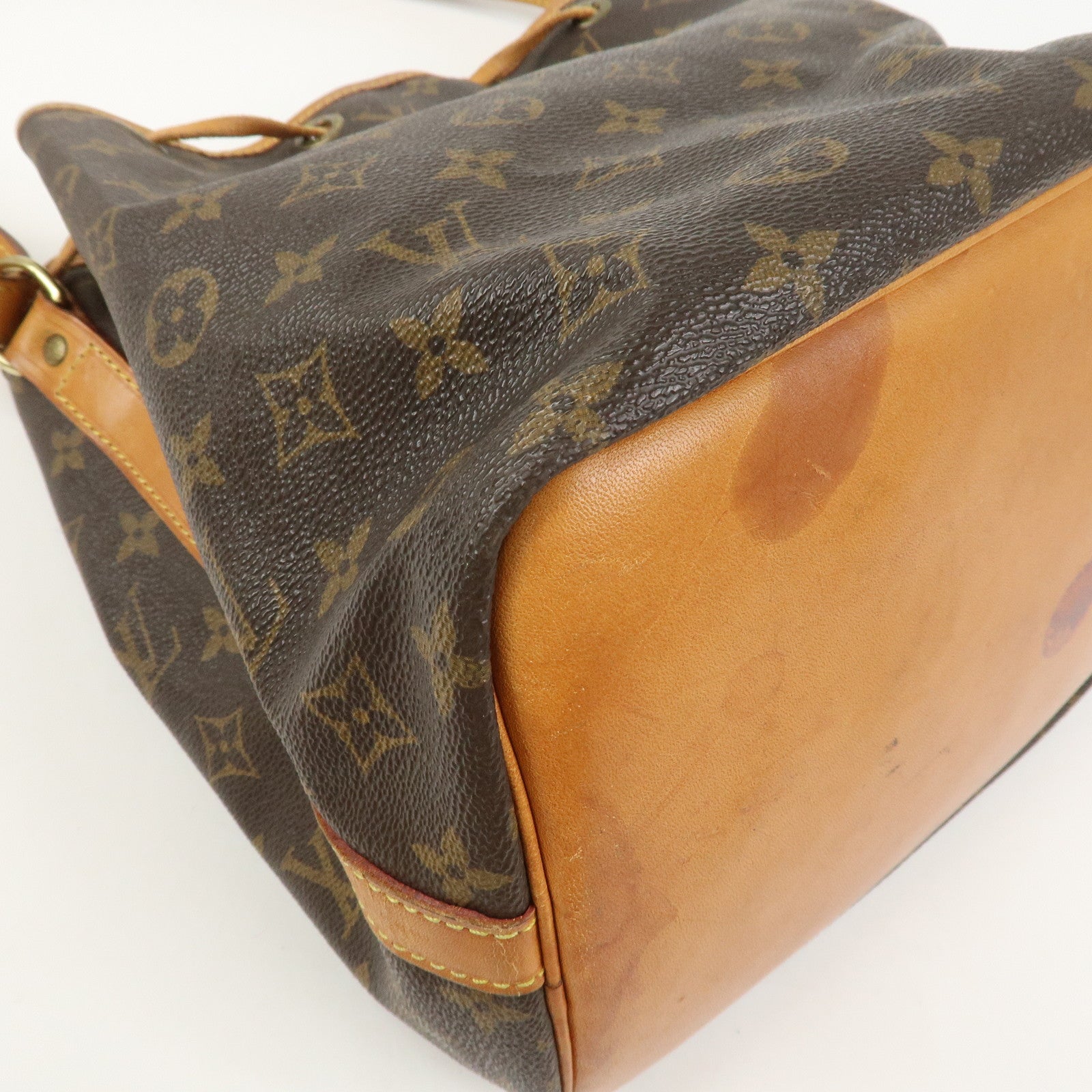 Louis Vuitton Monogram Petit Noe Shoulder Bag Brown M42226