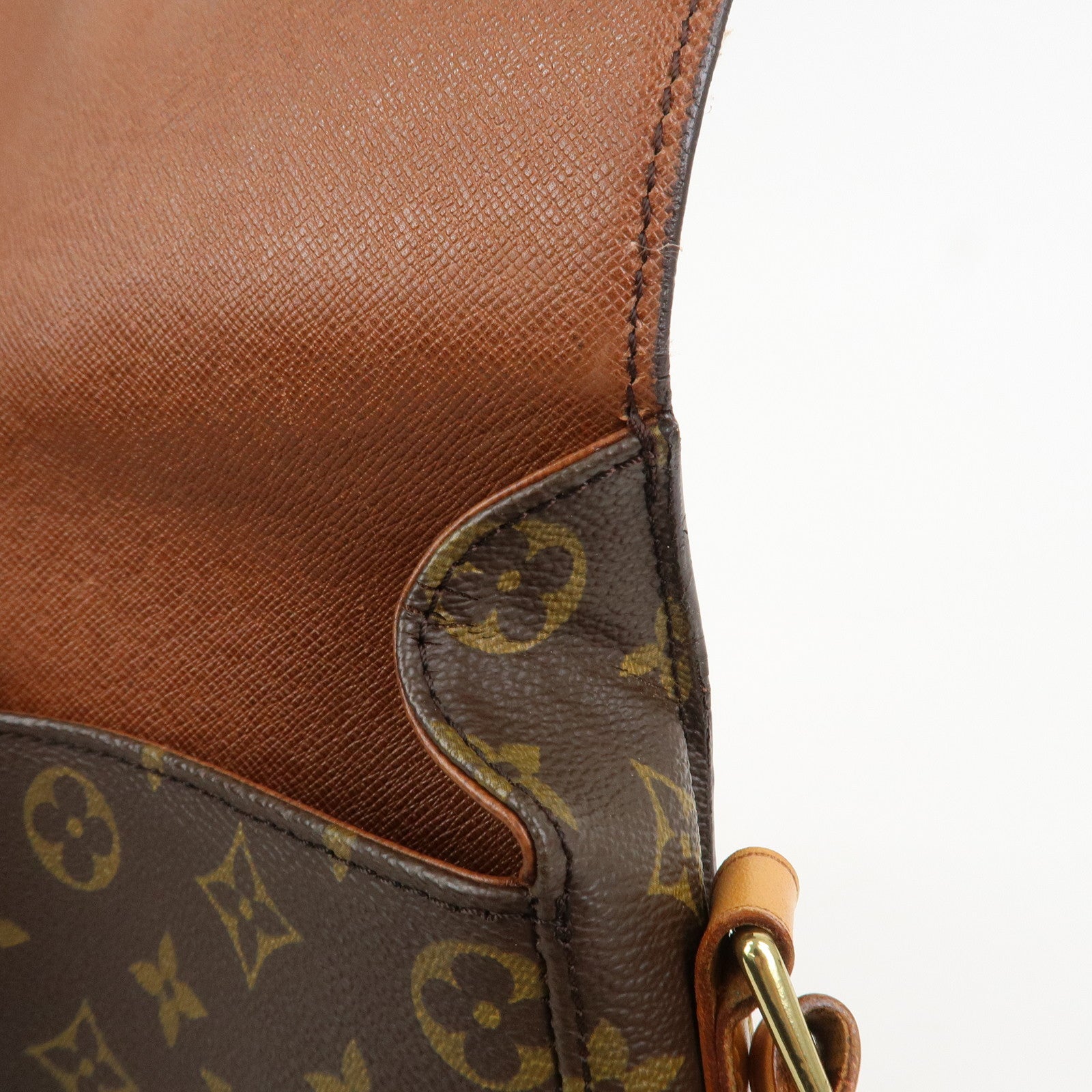 Louis Vuitton Monogram Saint Cloud MM Shoulder Bag Brown M51243