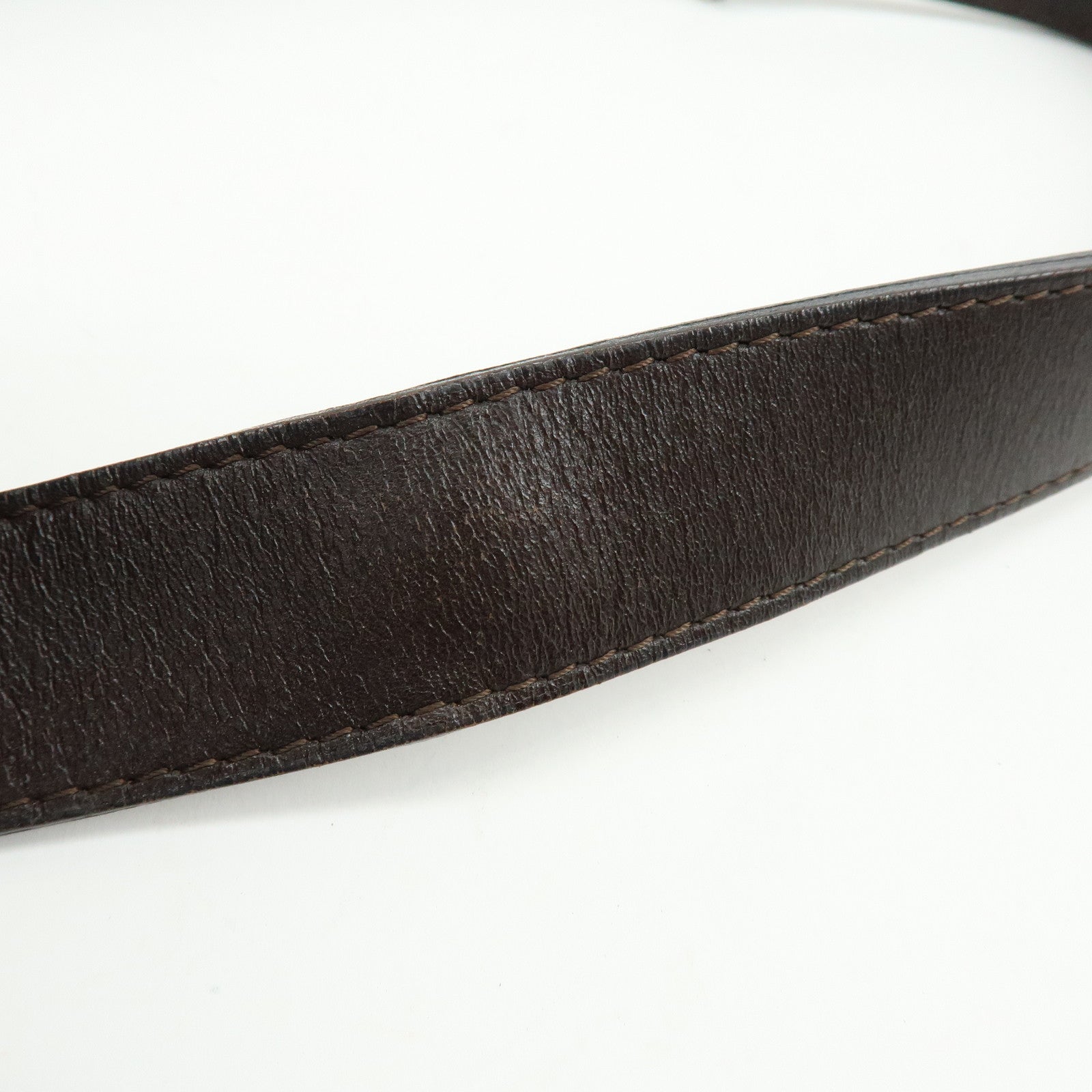 FENDI Zucca Canvas Leather Shoulder Bag Brown Black 83150820992