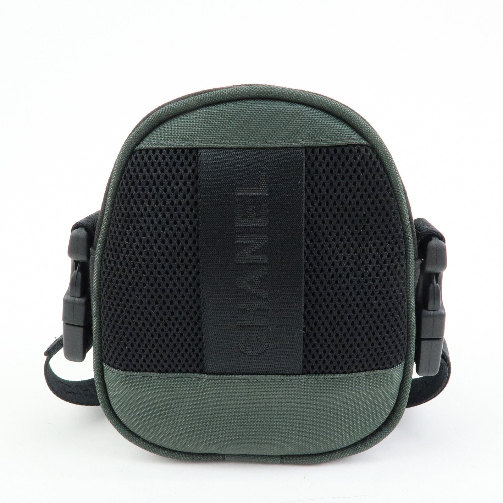 CHANEL COCO Mark Sports Line Canvas Shoulder Bag Black 8490254