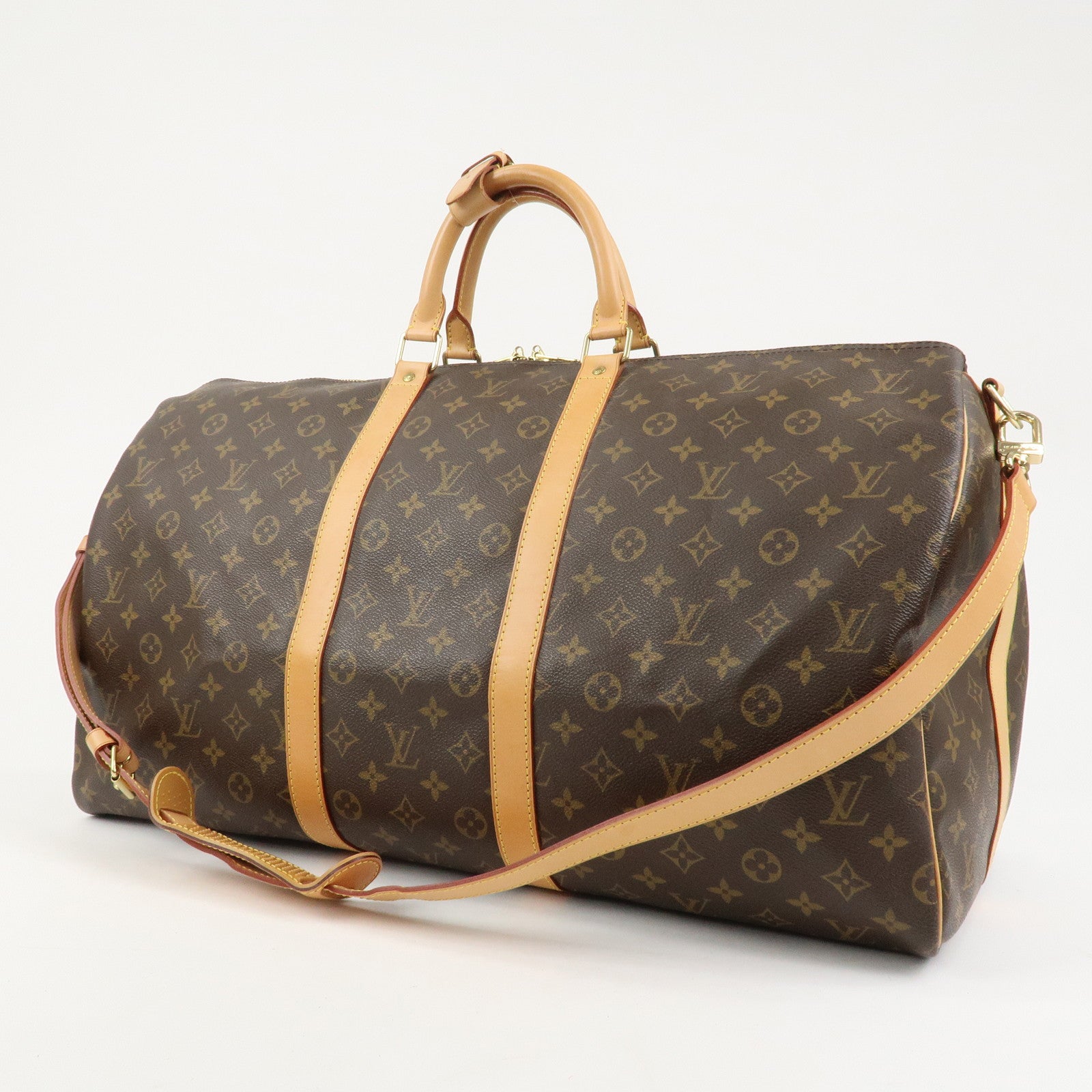 Louis Vuitton Monogram Keep All Bandouliere 55 Boston Bag M41414