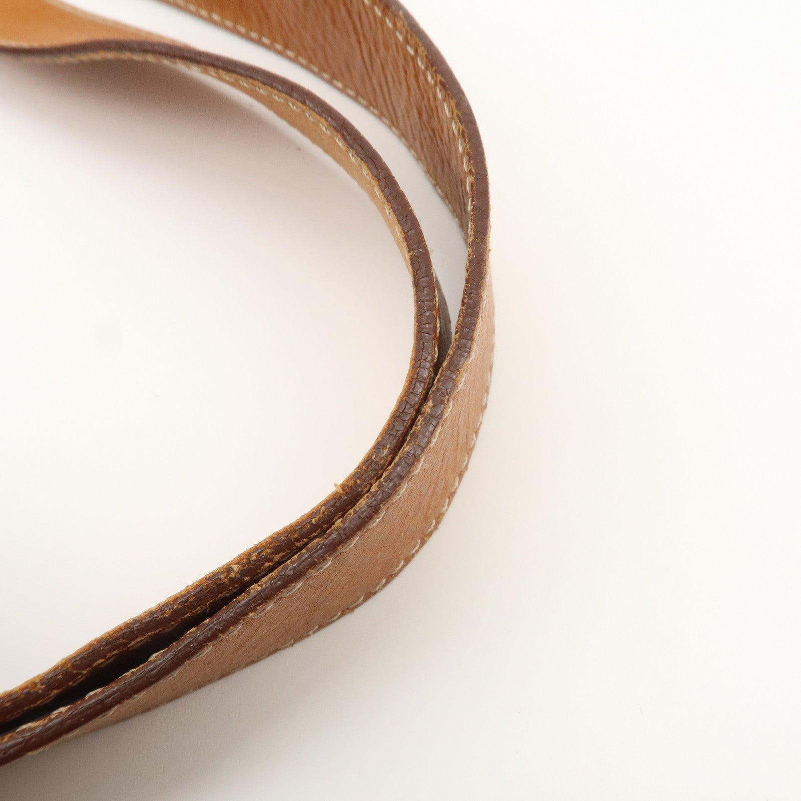 CELINE Macadam Logo Tote Bag Shoulder Bag Brown Gold