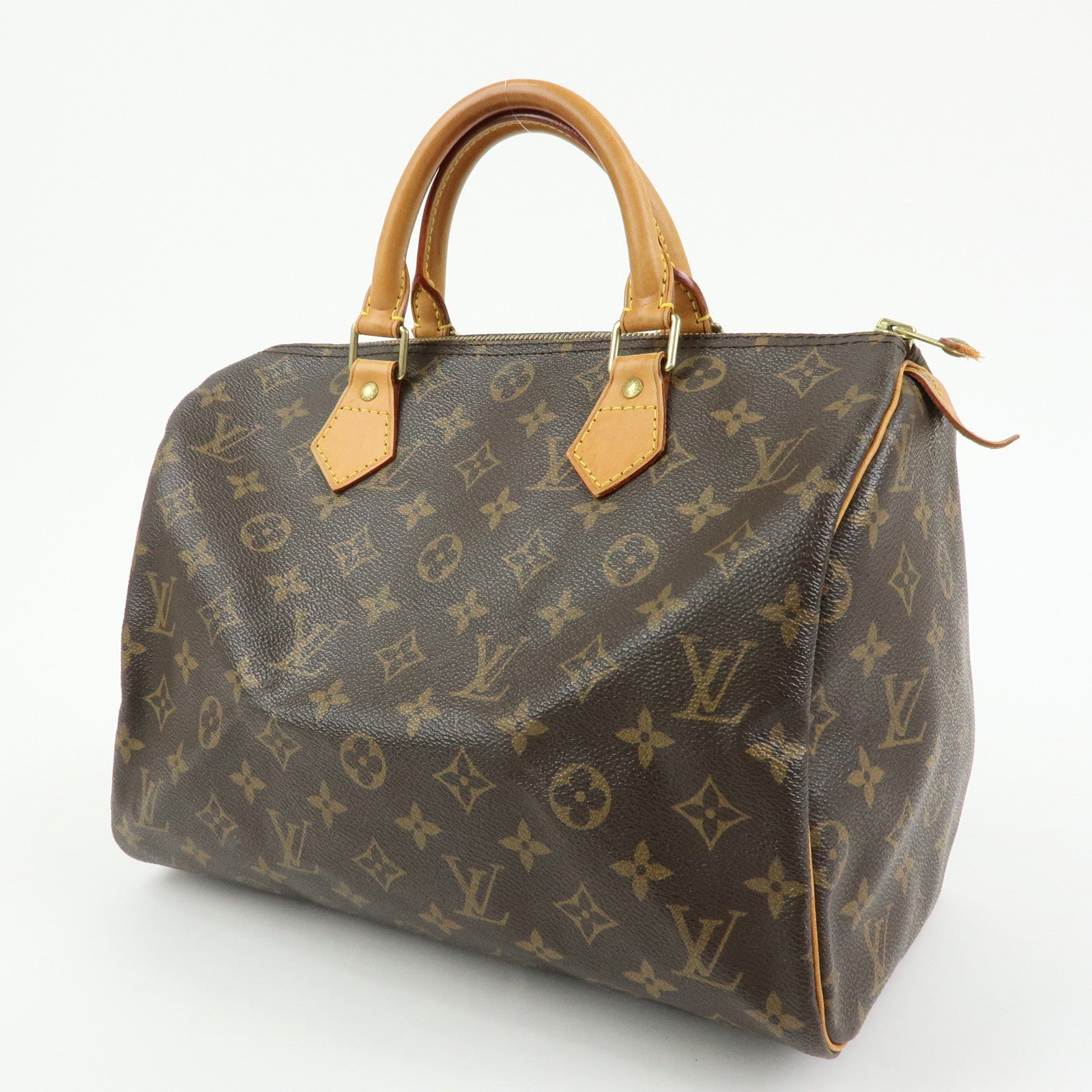 Louis Vuitton Monogram Speedy 30 Boston Bag Hand Bag Brown M41526