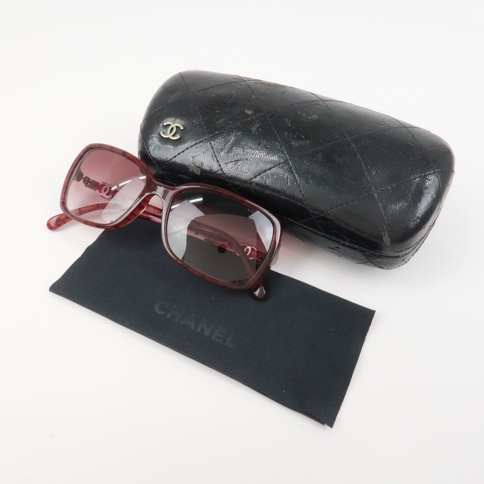 CHANEL COCOMark Plastic Sunglasses 5218-A c.1306/3P 54□16 135 2N