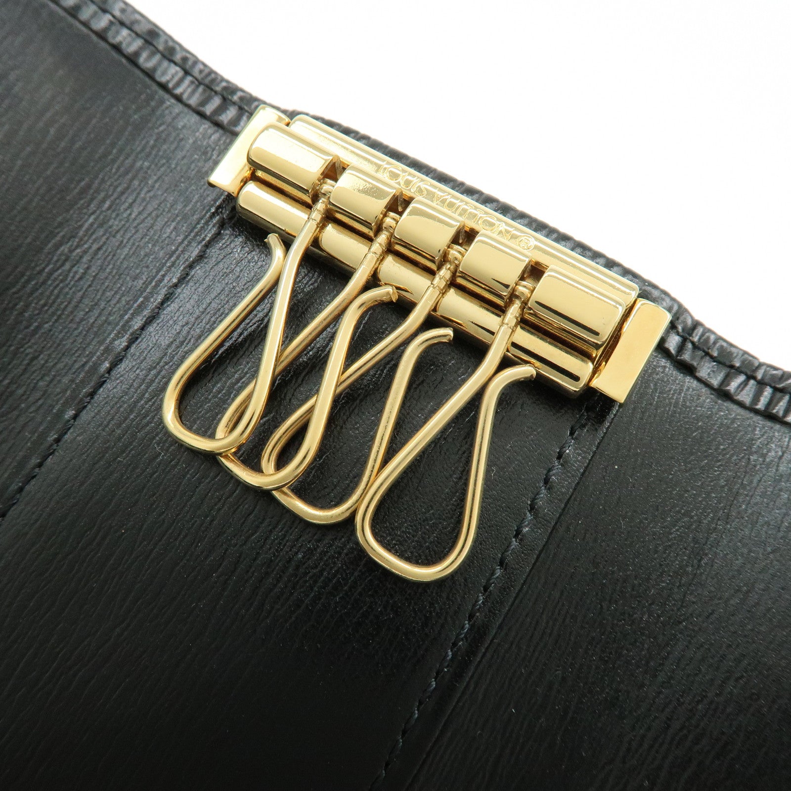 Louis Vuitton Epi Multicles 4 Rings Key Holder Case Noir M63822