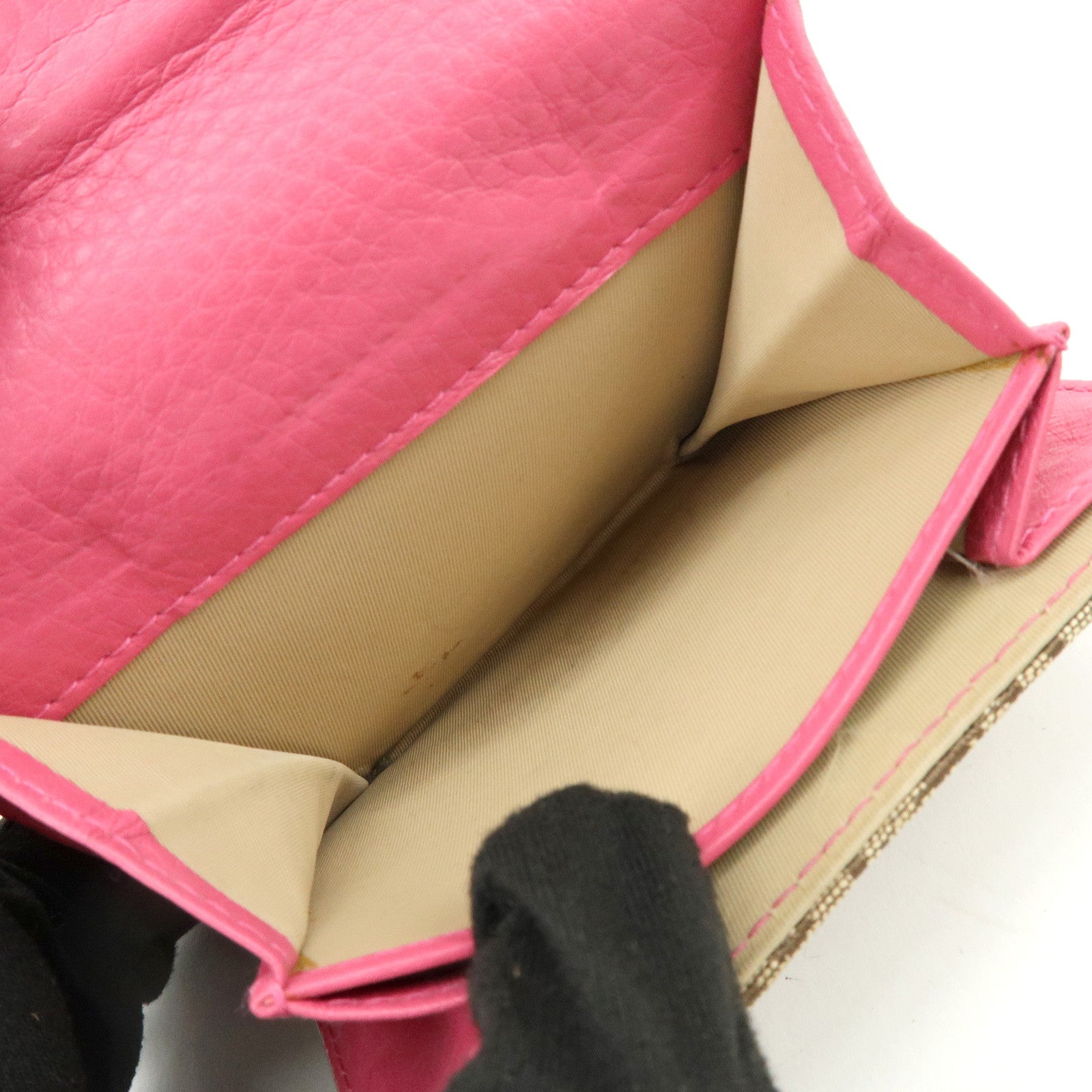 Christian Dior Street Chic Trotter Jaquard Canvas Leather Wallet