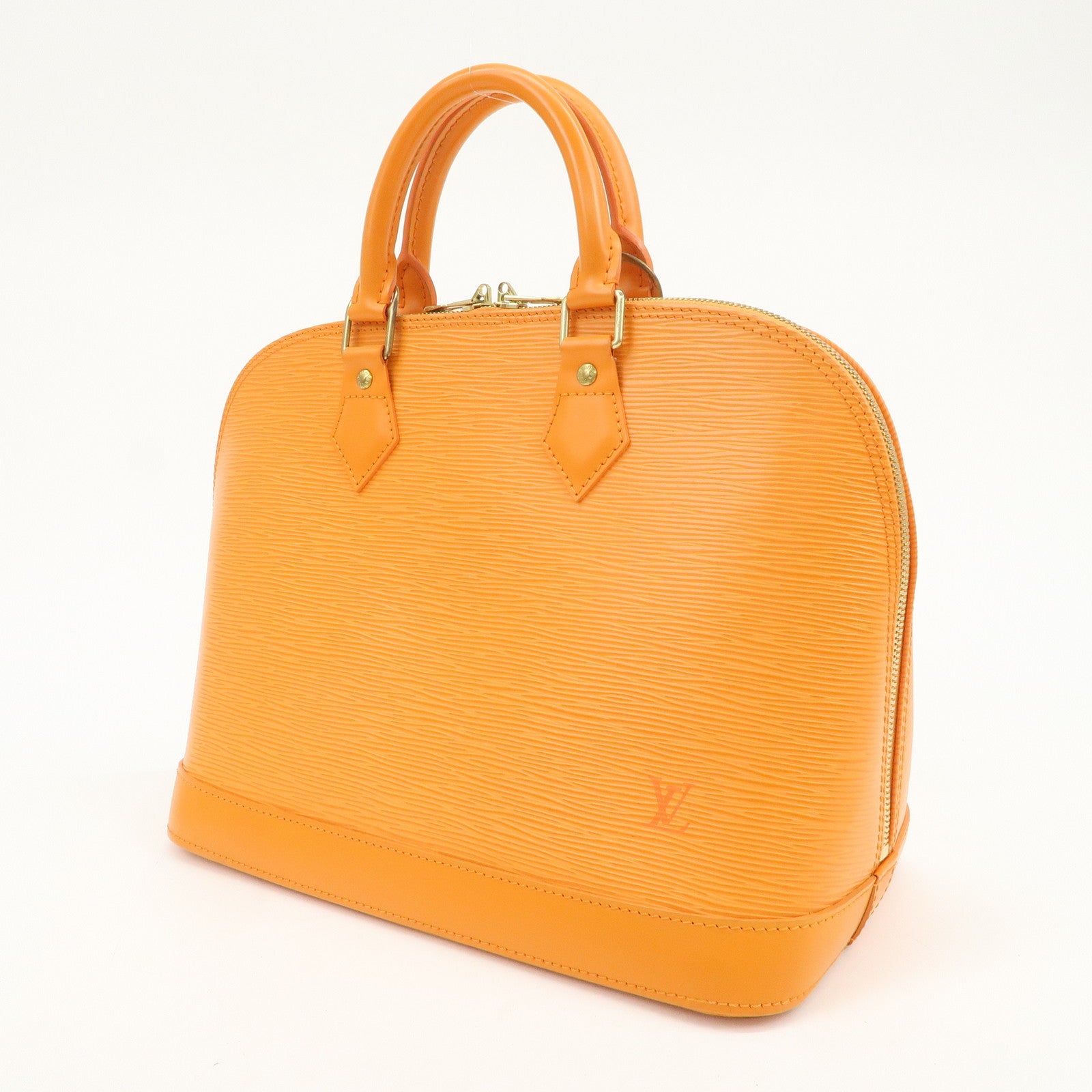 Louis Vuitton Epi Leather Alma PM Hand Bag Mandarin Orange M5124H