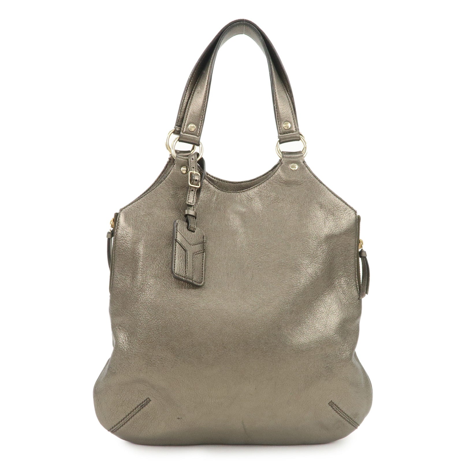 SAINT LAURENT Metropolis Rive Gauche Leather Tote Bag 177739
