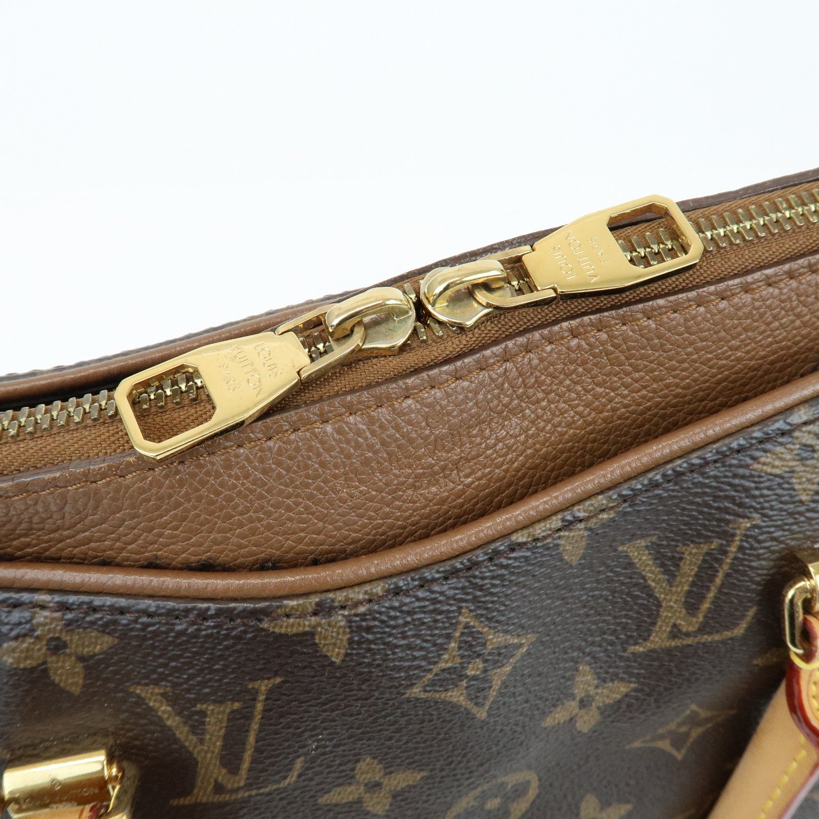 Louis Vuitton Monogram Pallas Hand Bag Shoulder Bag Avana M40907