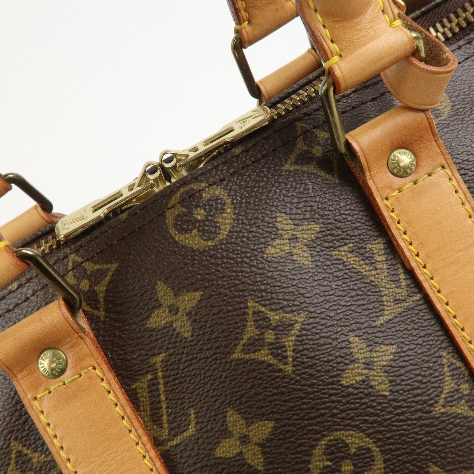 Louis Vuitton Monogram Keep All 45 Bandouliere Boston Bag M41418