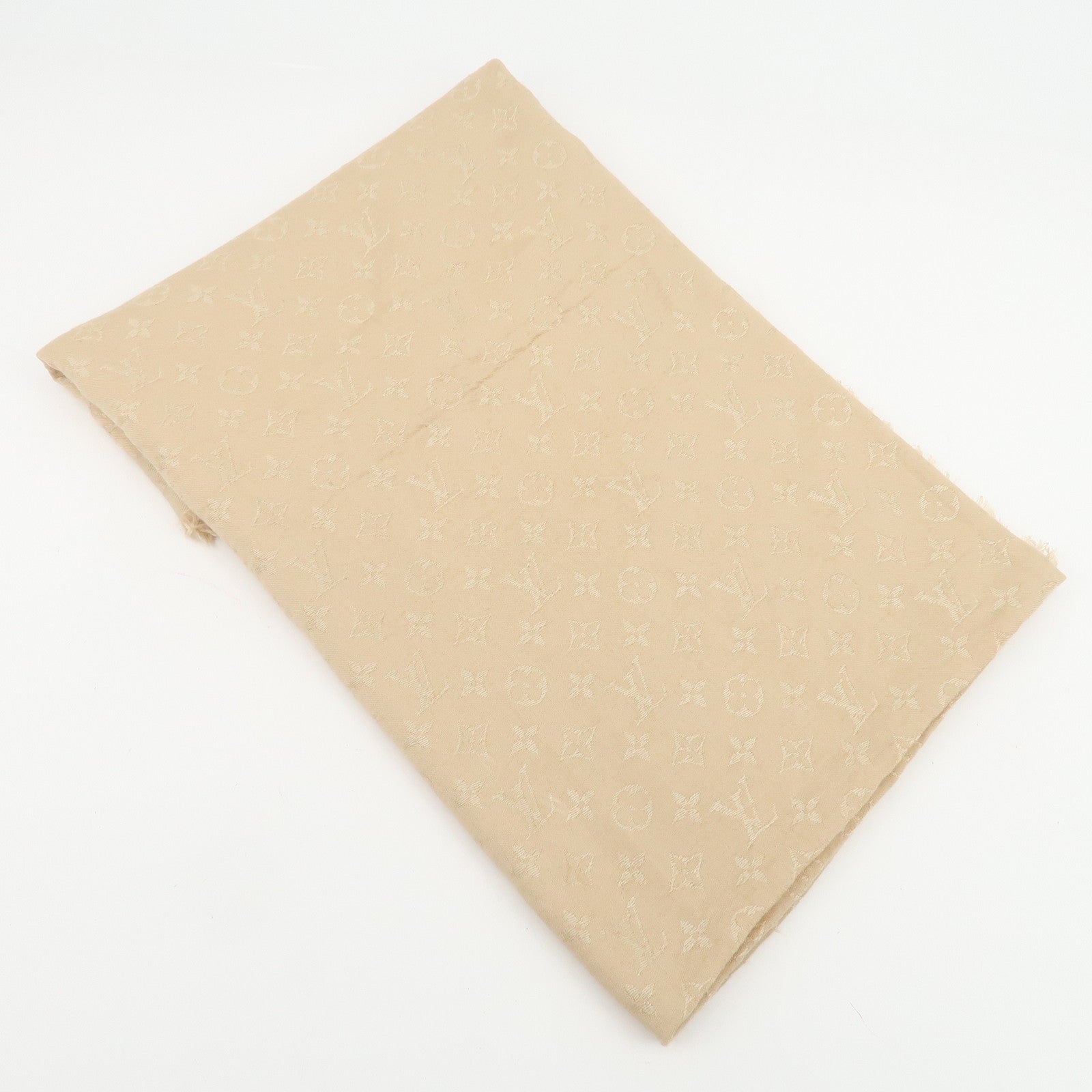 Louis Vuitton Monogram Wool Silk Shawl Dune M71360