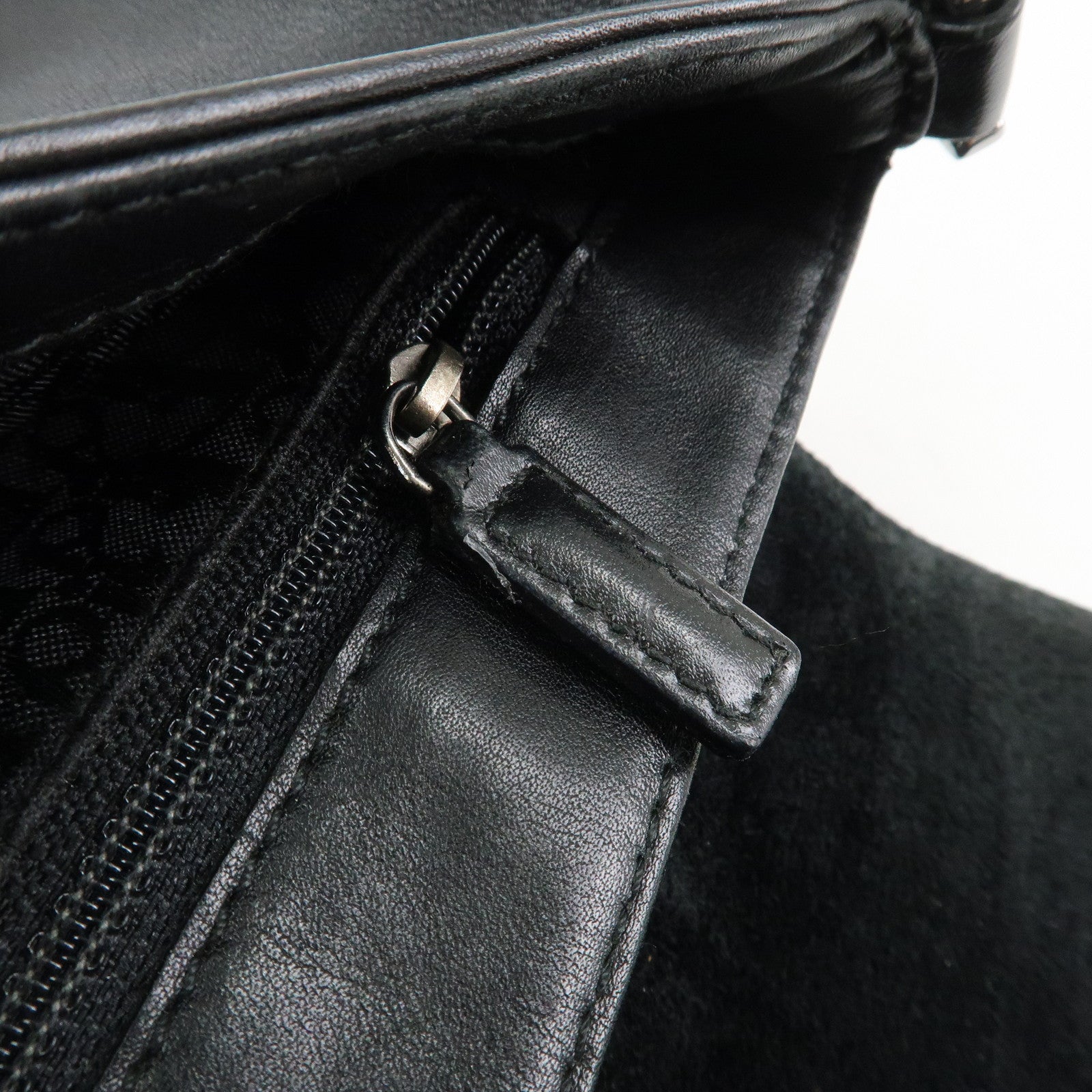 Christian Dior Street Chic Leather Shoulder Bag Crossbody Bag Black