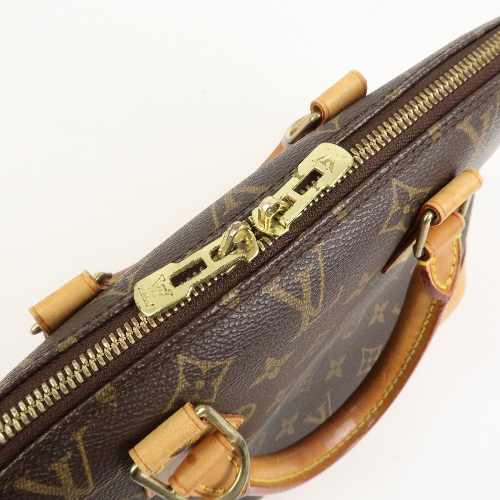 Louis Vuitton Monogram Canvas Alma Hand Bag Brown M51130