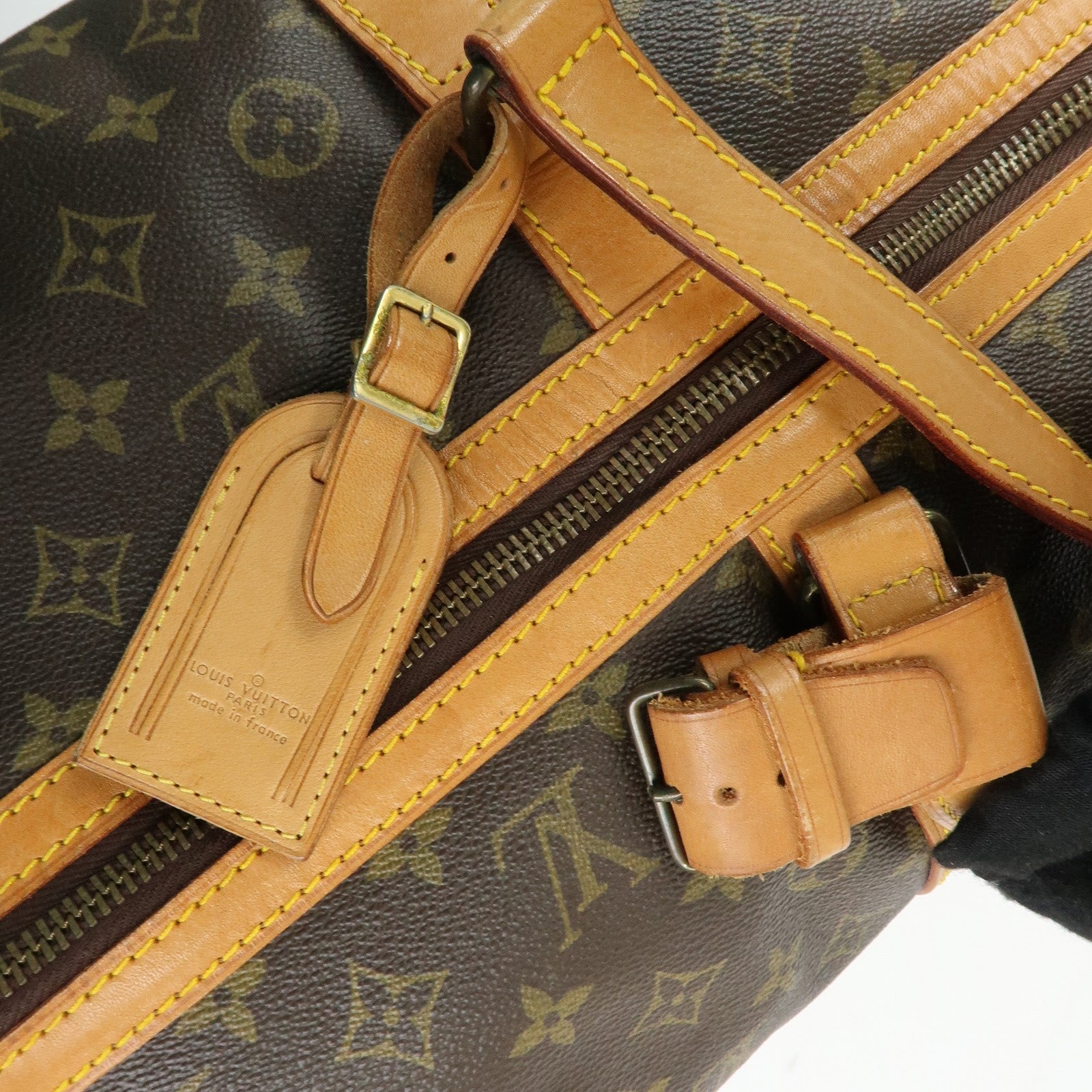 Louis Vuitton Monogram Sac Souple 55 Boston Bag Brown M41622