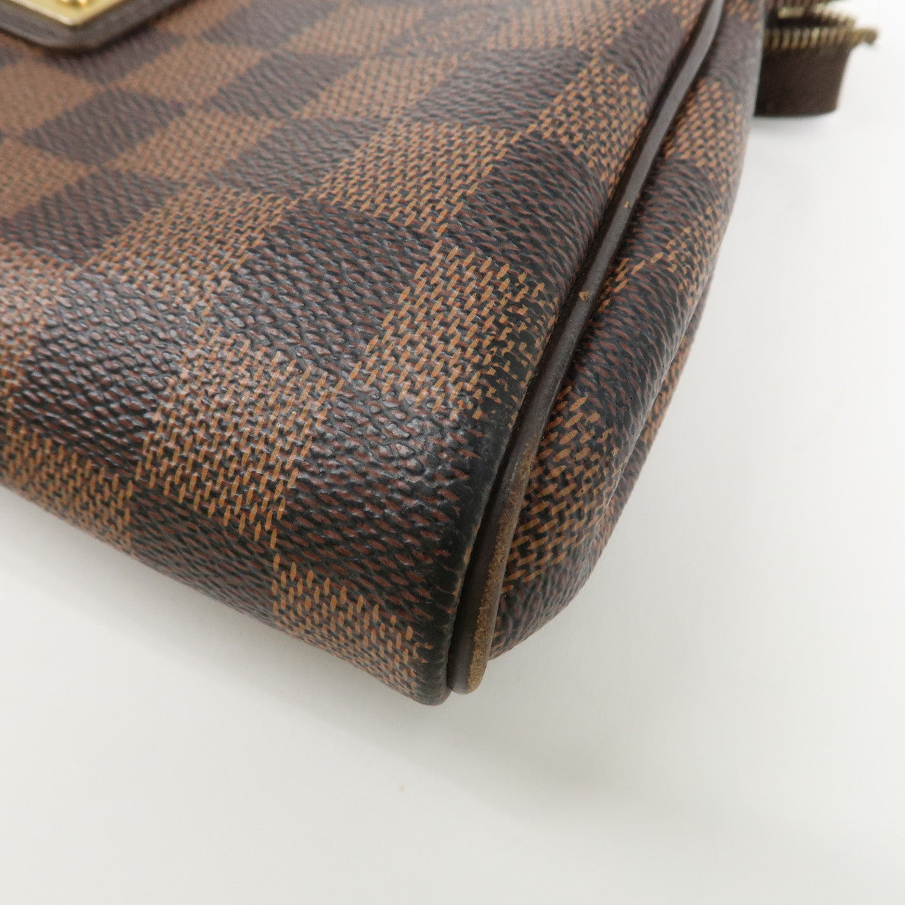 Louis Vuitton Damier Eva 2Way Hand Shoulder Bag Damier Ebene N55213 Used