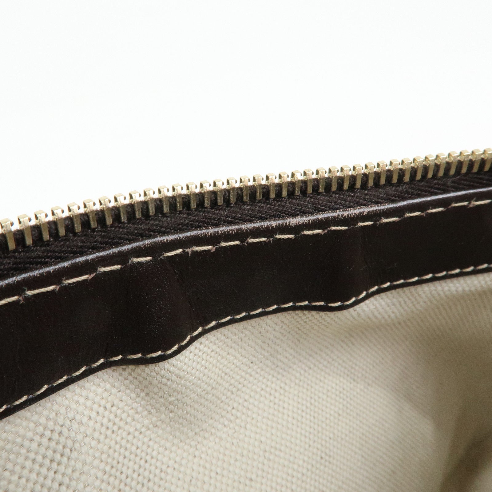 GUCCI Mayfair Sherry GG Canvas Leather Shoulder Bag Beige 269893