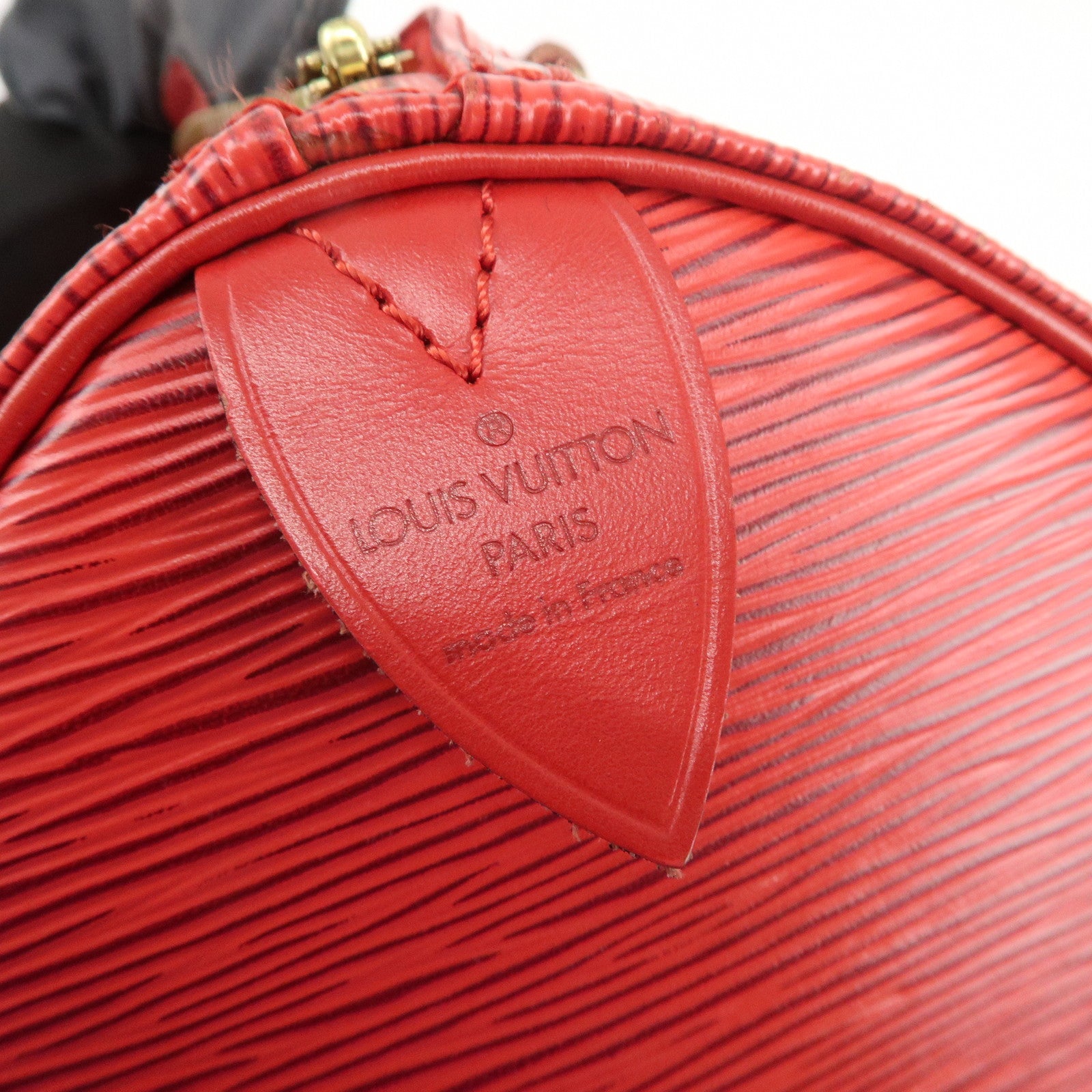 Louis Vuitton Epi Leather Speedy 30 Boston Bag Castilian Red M43007