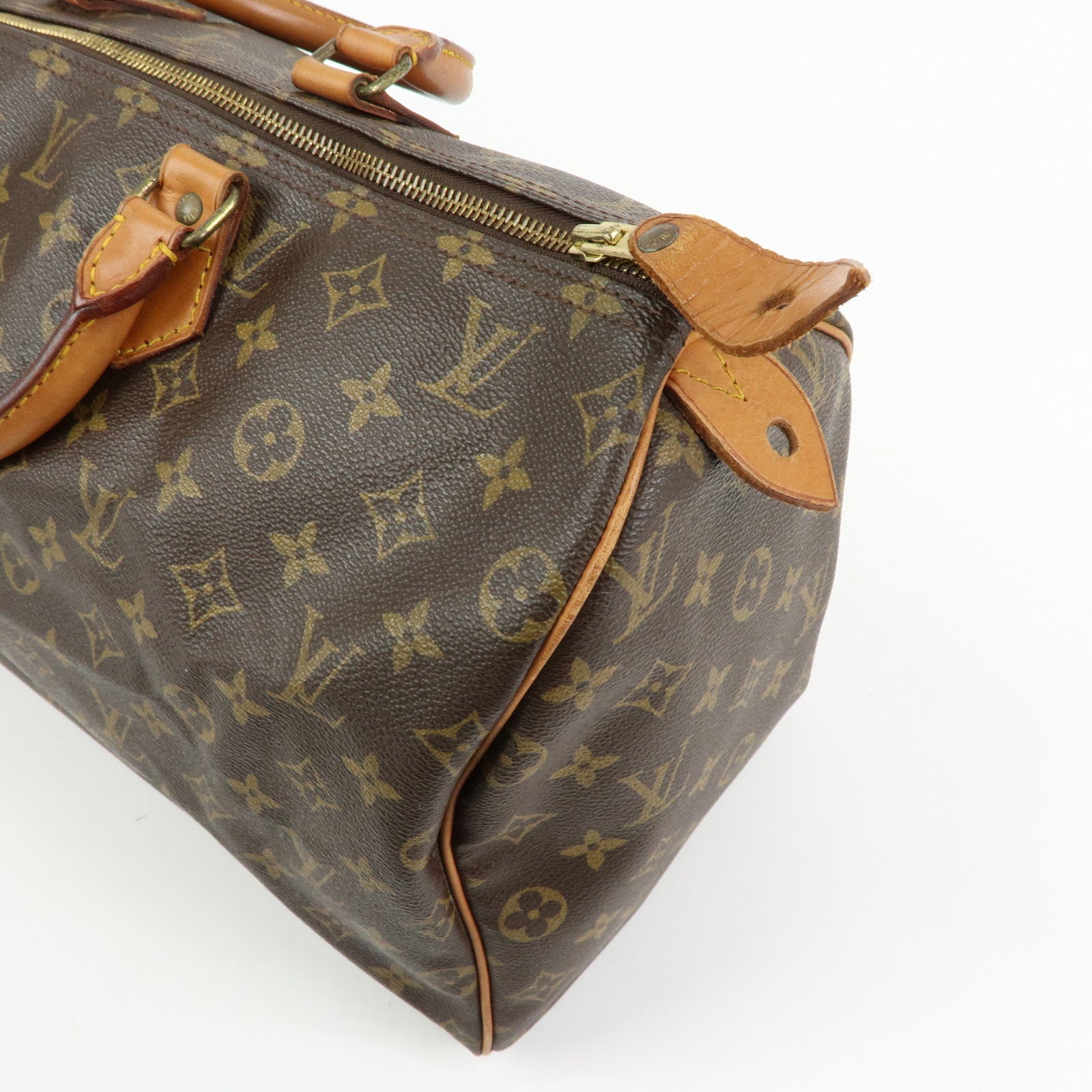 Louis Vuitton Monogram Speedy 40 Hand Bag Boston Bag Brown M41522