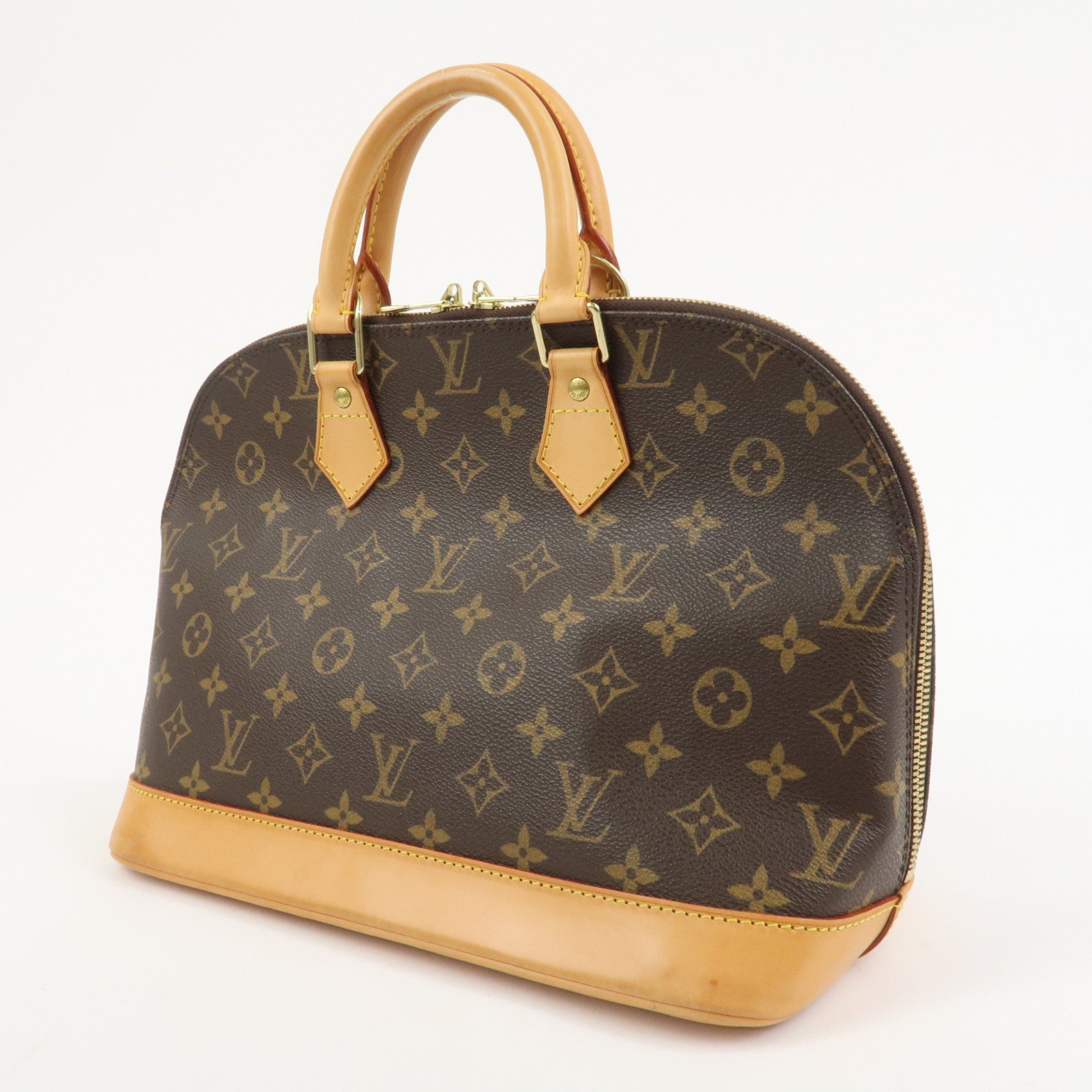 Louis Vuitton Monogram Alma Hand Bag Brown M51130