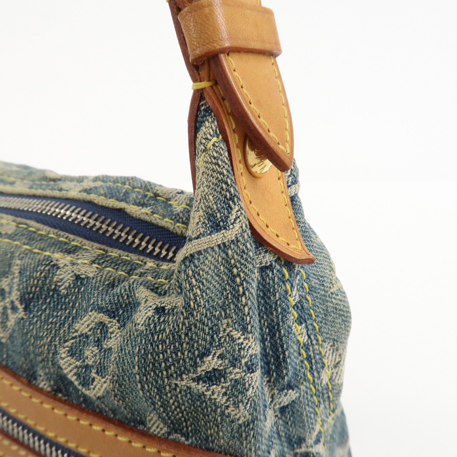 Louis Vuitton Monogram Denim Baggy PM 2Way Bag Shoulder Bag M95049