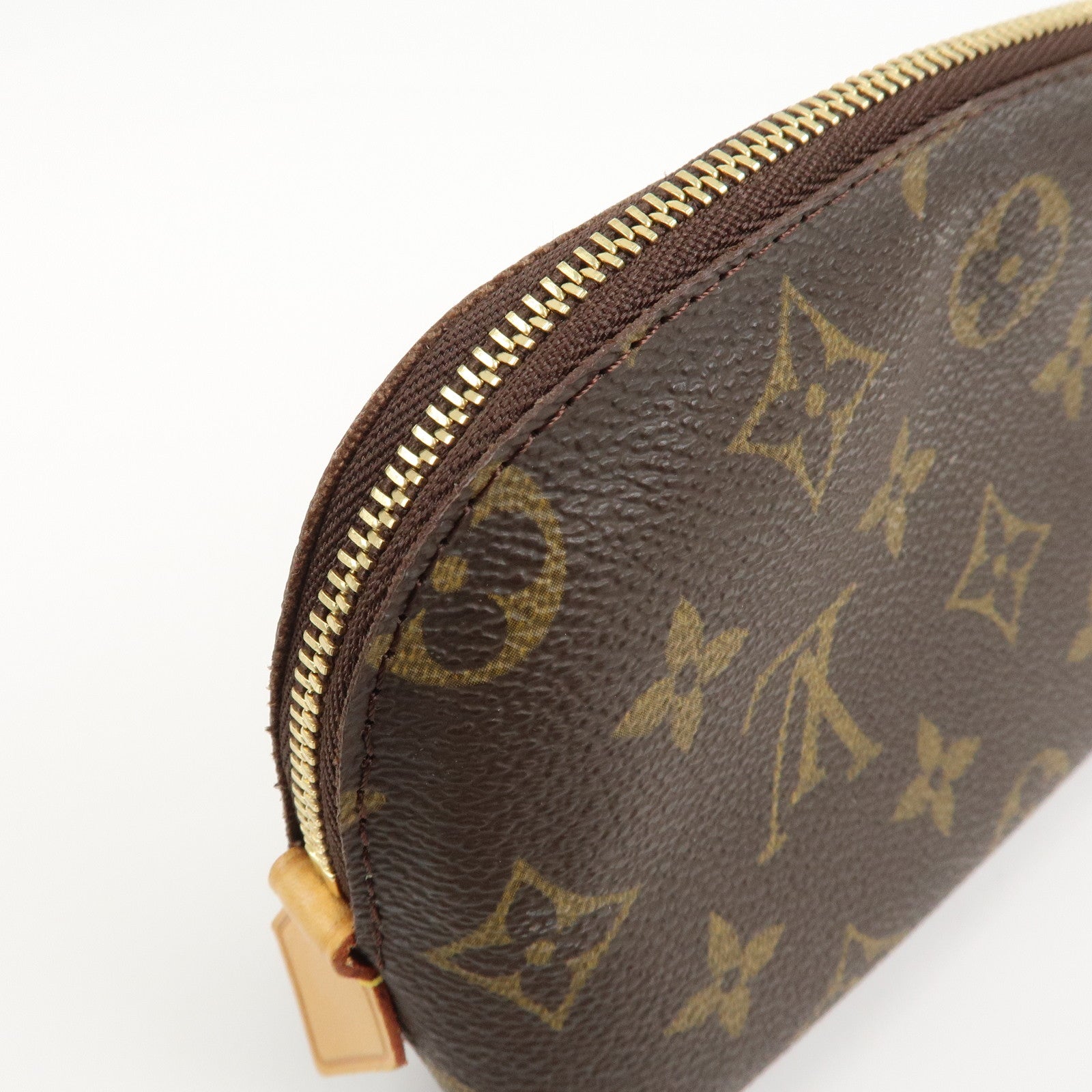Louis Vuitton Monogram Canvas Pochette Cosmetic Pouch Brown M47515