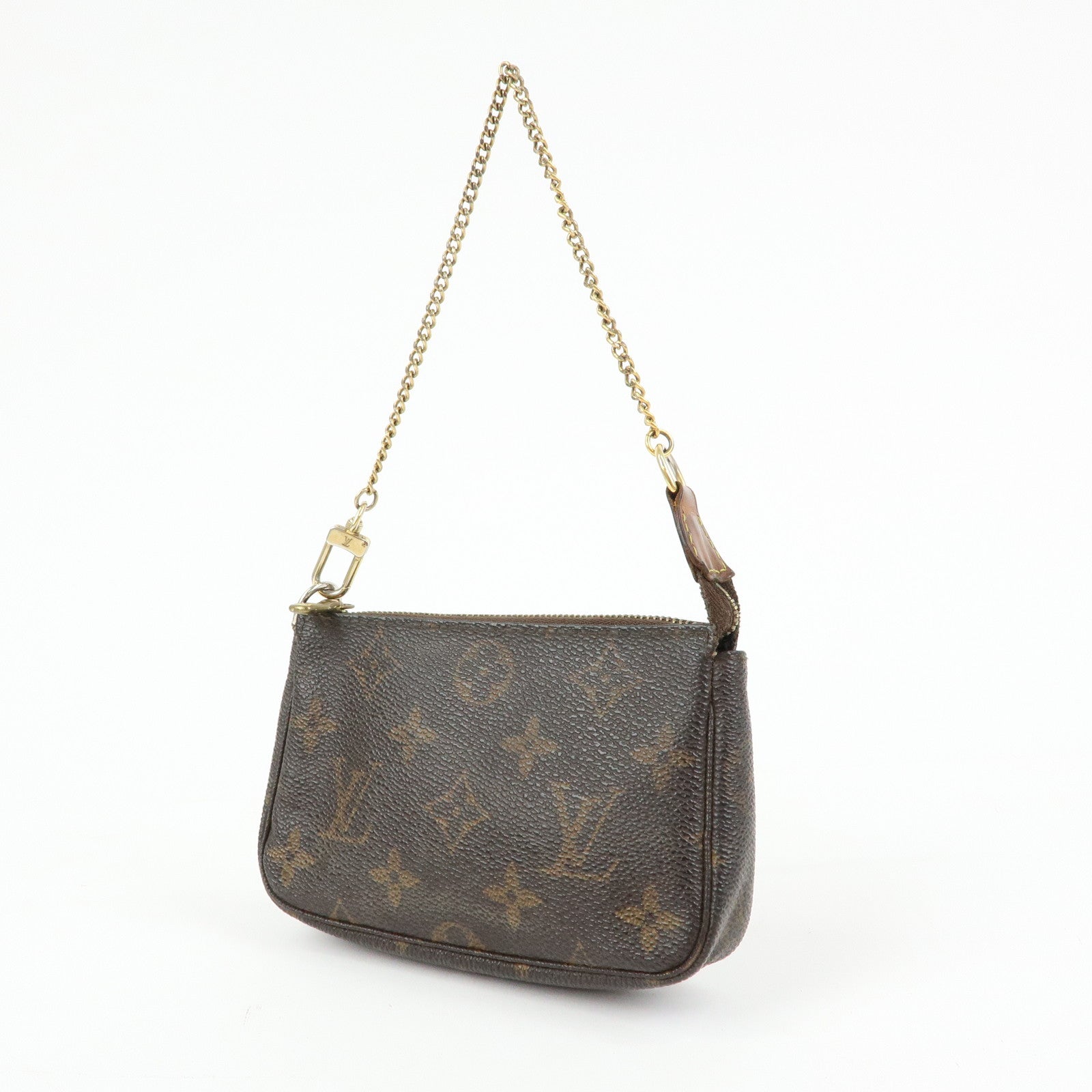 Louis Vuitton Monogram Mini Pochette Accessoires Hand Bag M58009