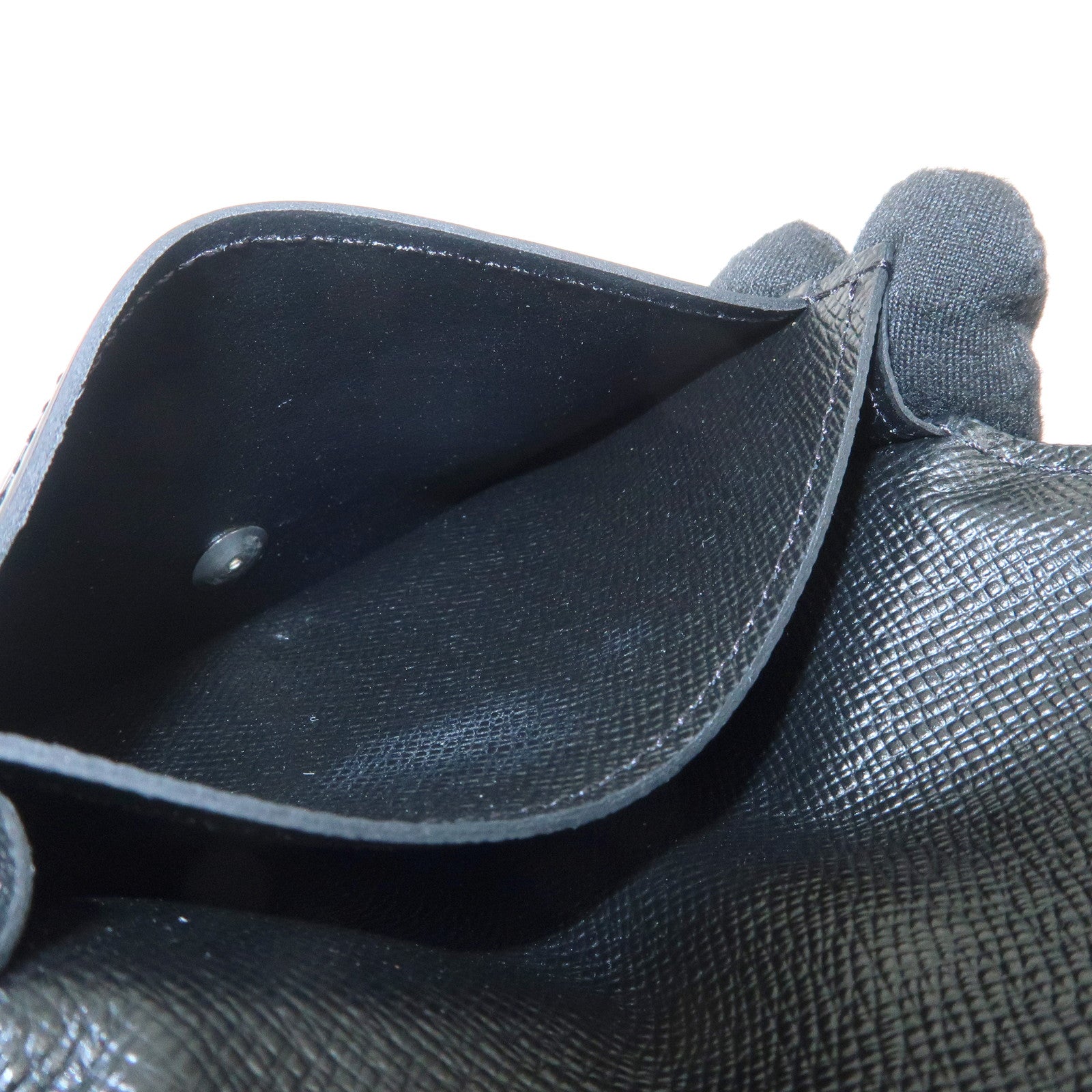 Louis Vuitton Epi leather Enveloppe Culte Du Visite Card Case Noir M56169