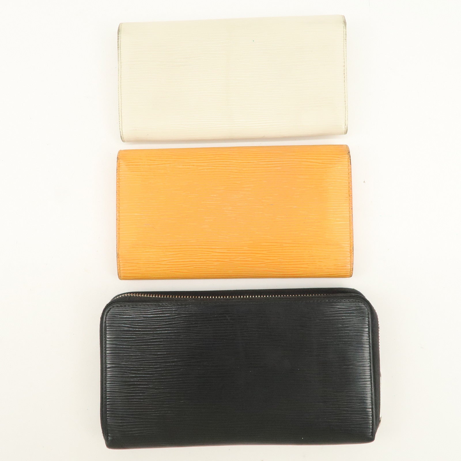 Louis Vuitton Set of 3 Epi Long Wallet M6516J M6338H M63852 Used
