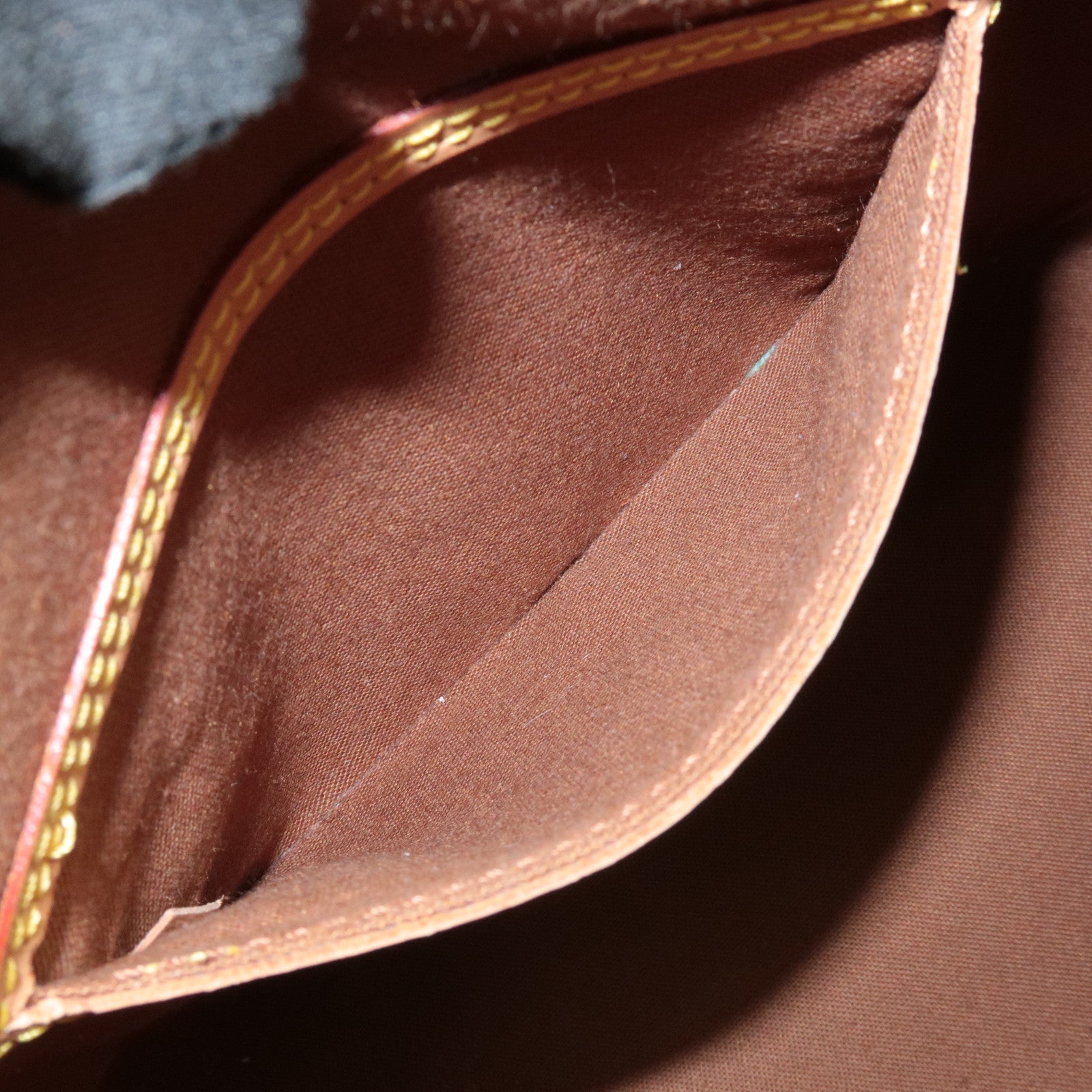 Louis Vuitton Monogram Alma Hand Bag Brown M51130 Used