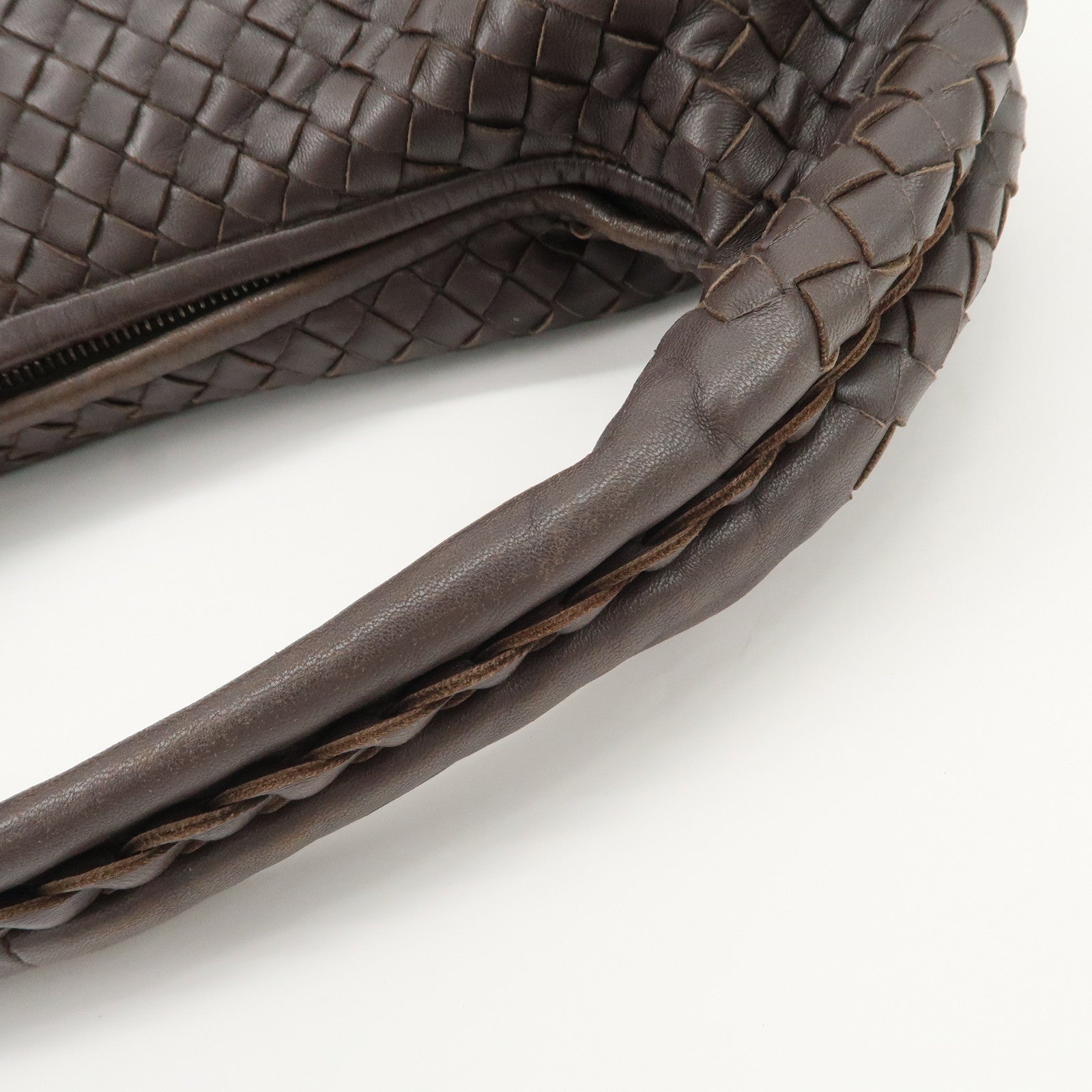 BOTTEGA VENETA Hobo Intrecciato Leather Shoulder Bag 232499