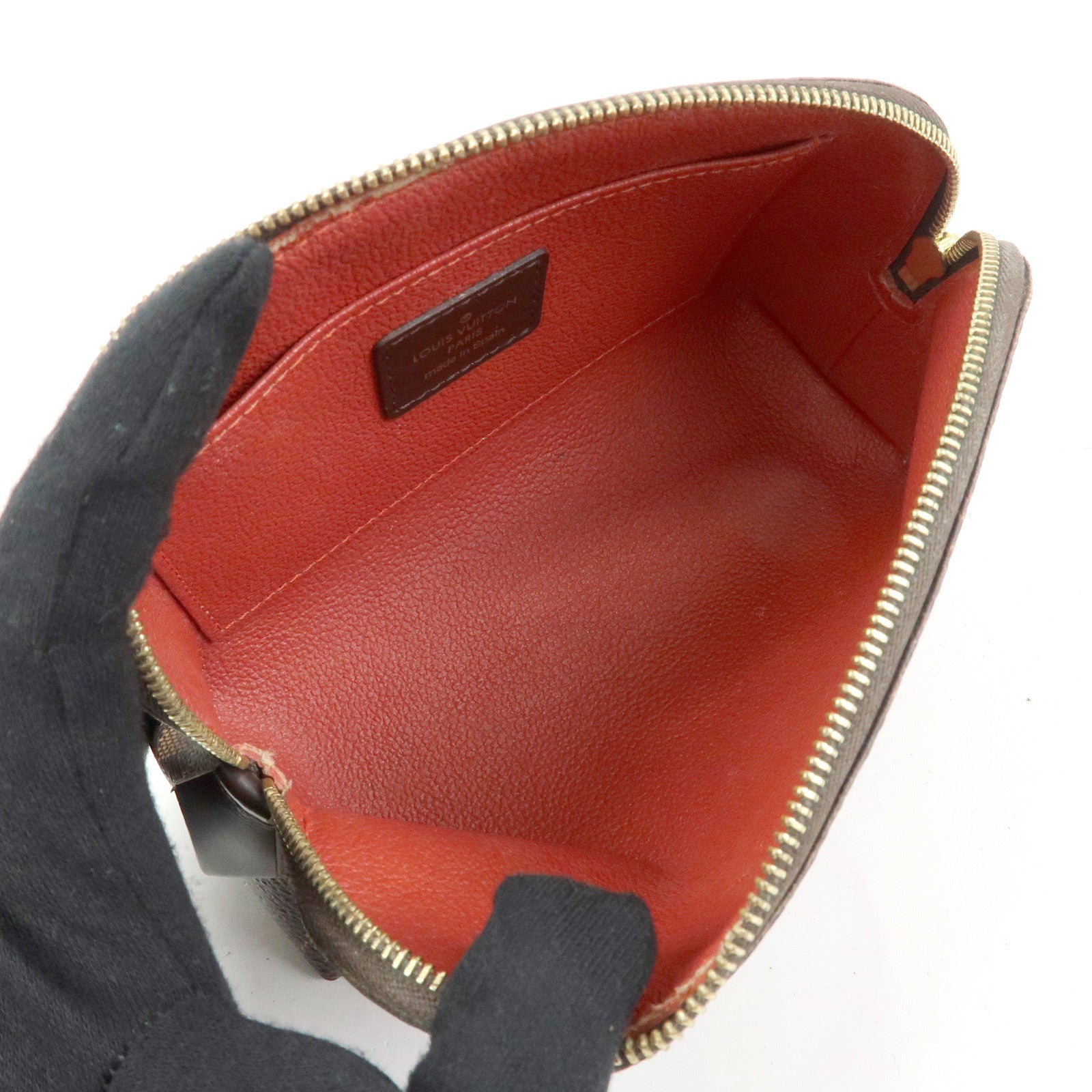 Louis Vuitton Damier Pochette Cosmetic PM Pouch Brown N47516