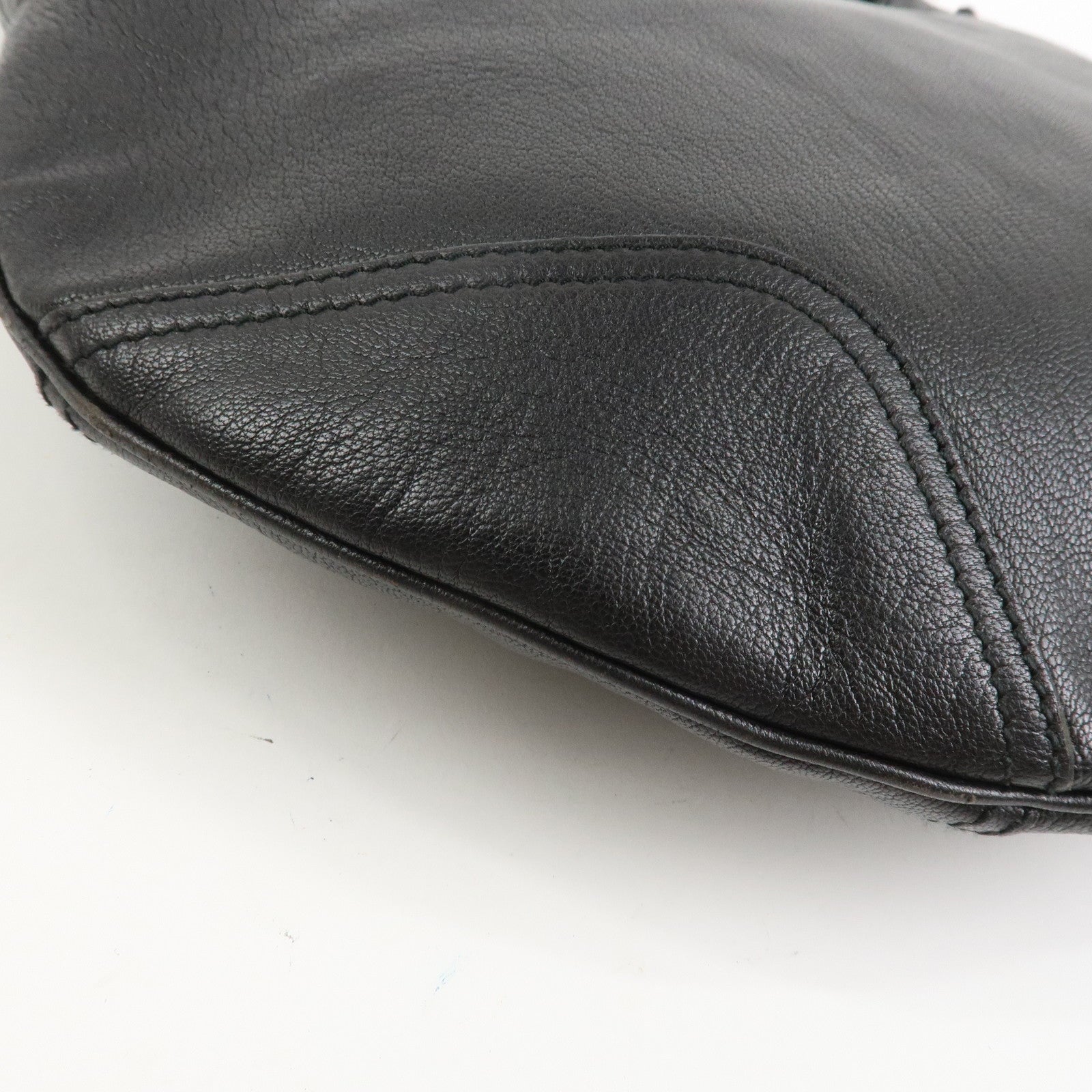 GUCCI Princy Sherry Leather Shoulder Bag Hand Bag Black 162882