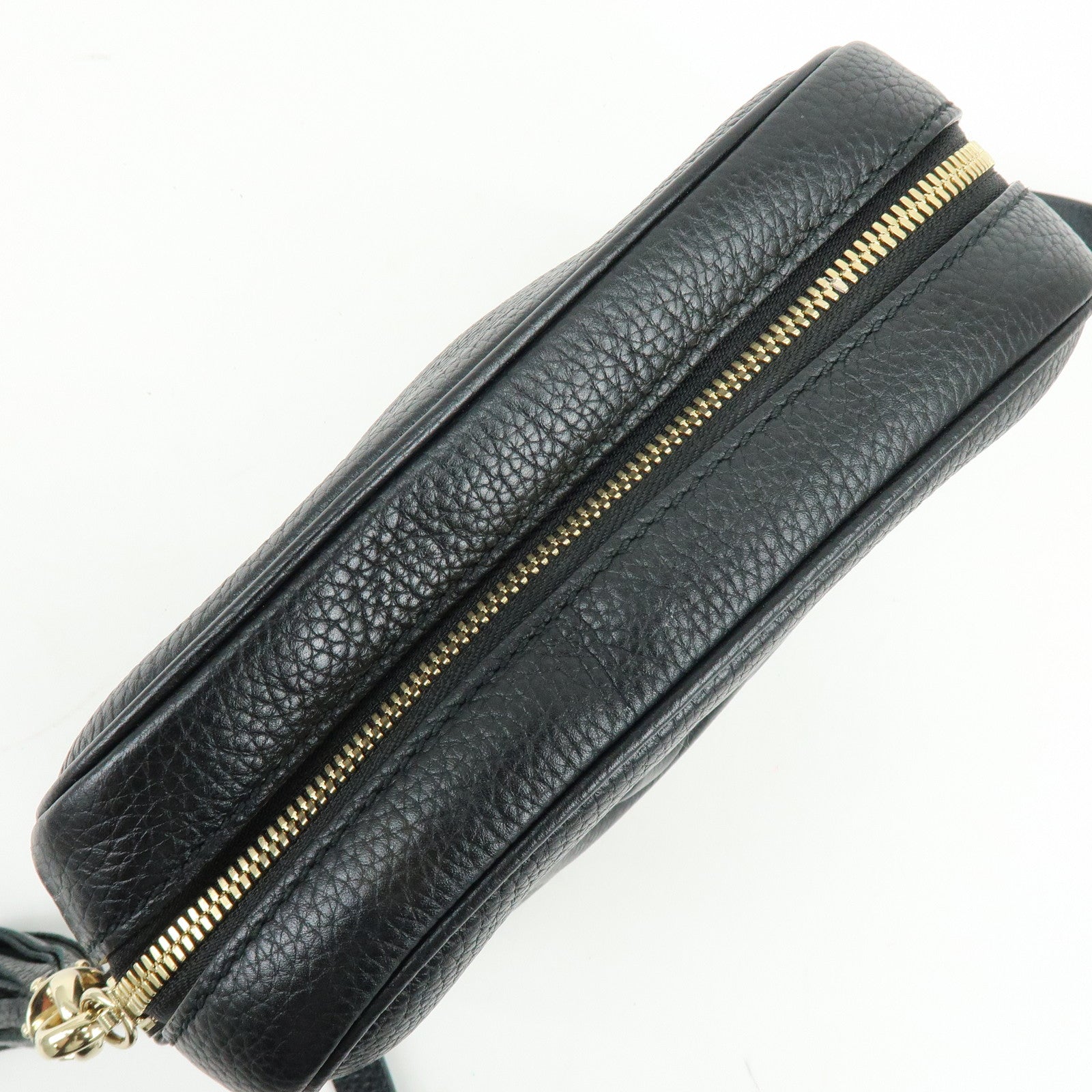 GUCCI SOHO Leather Shoulder Bag Crossbody Bag Black 308364