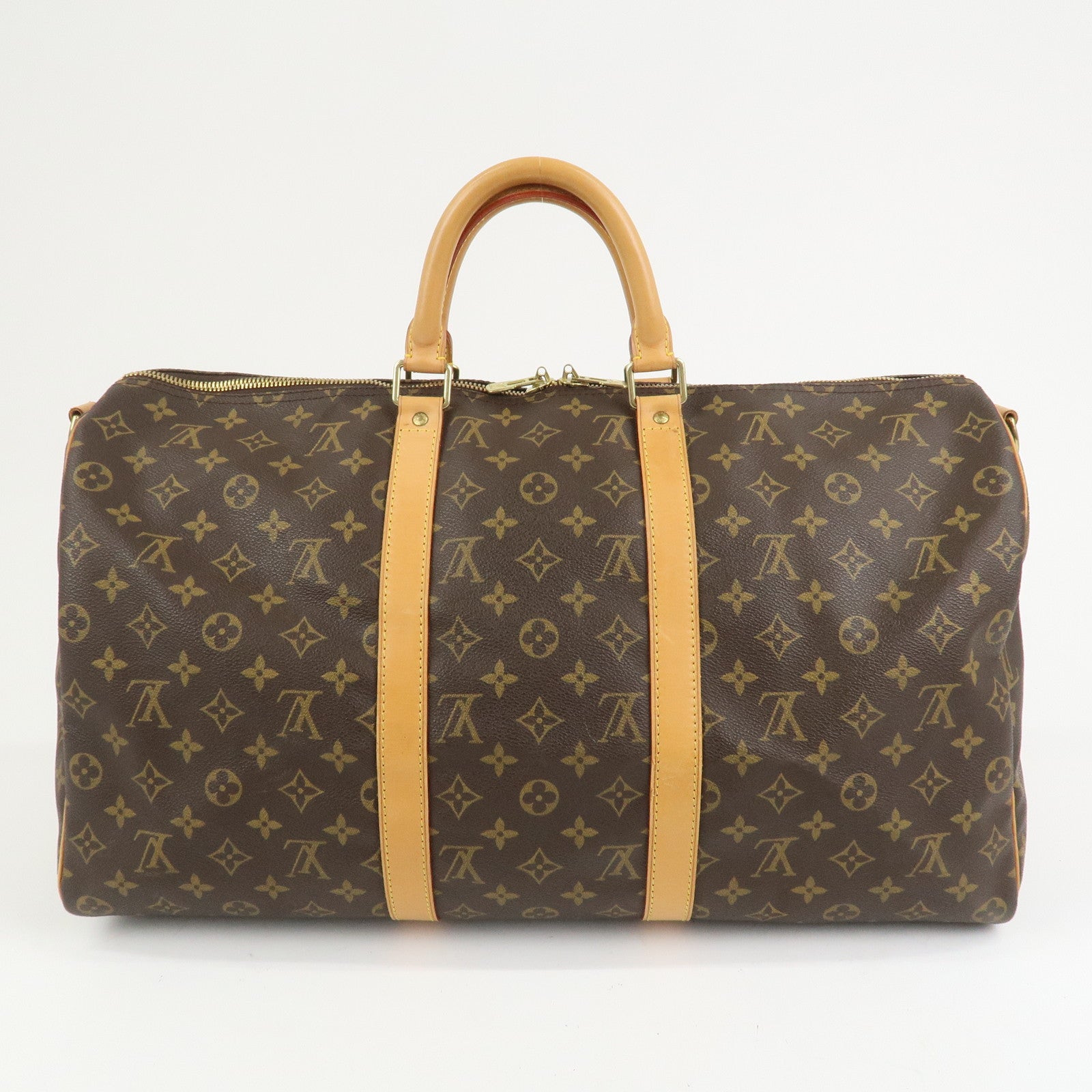 Louis Vuitton Monogram Keep All Bandouliere 50 Boston Bag M41416