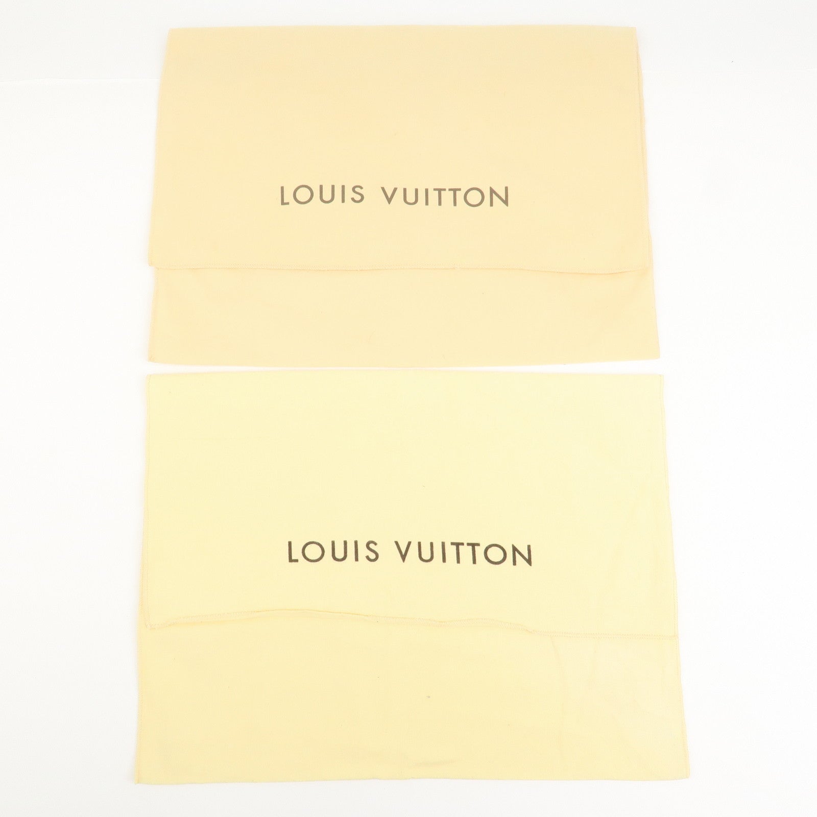 Louis Vuitton Set of 12 Dust Bag Storage Bag Flap Beige