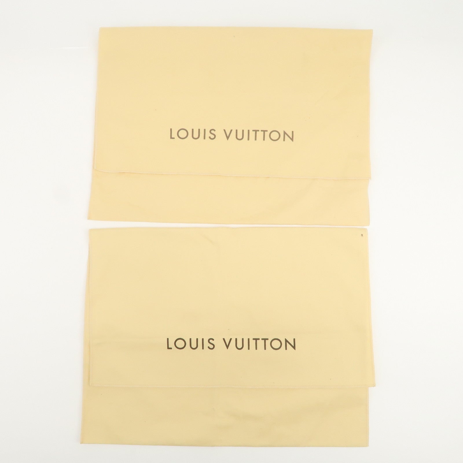 Louis Vuitton Set Of 12 Dust Bag Storage Bag Flap Style Beige