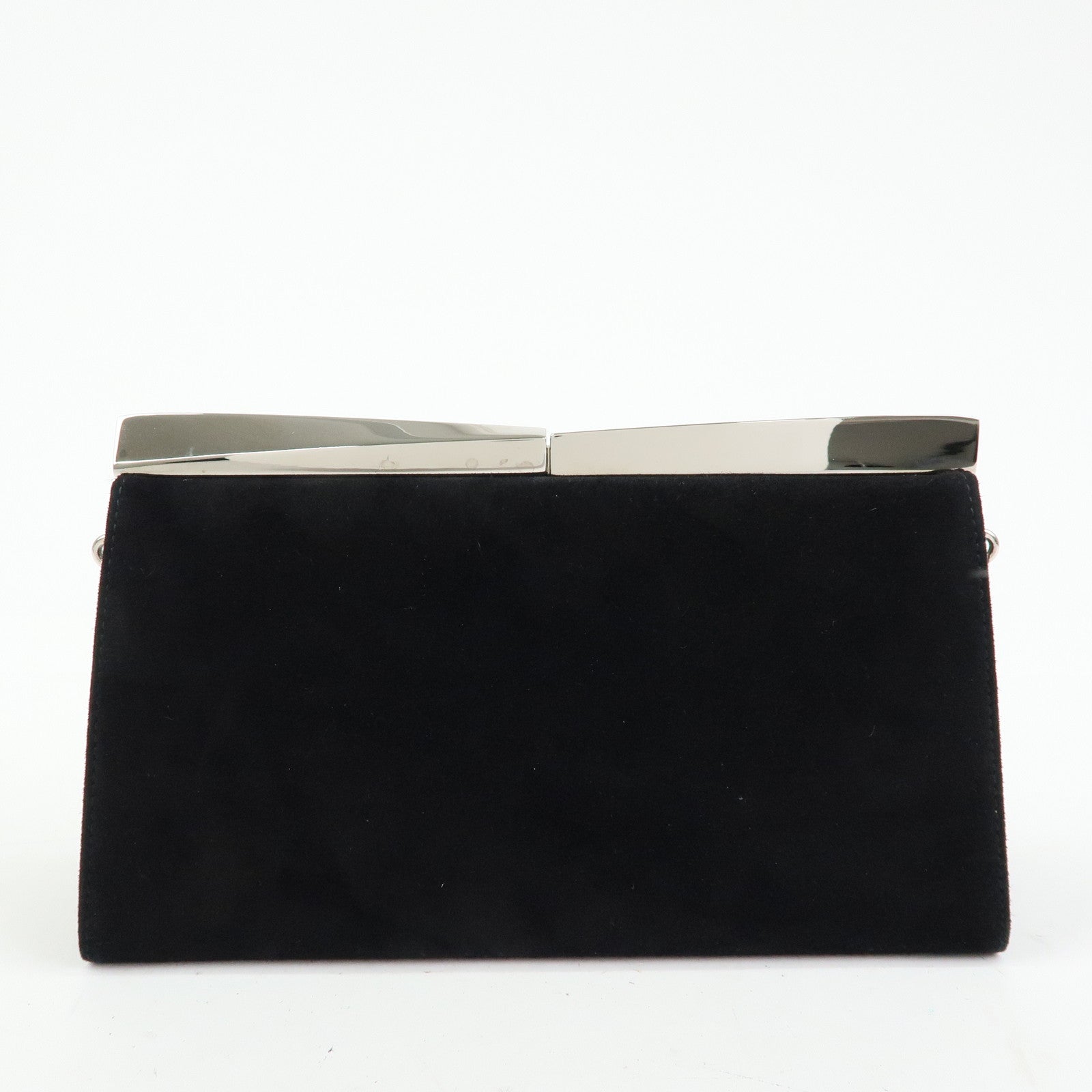 Ferragamo Suede 2Way Bag Shoulder Bag Clutch Bag Black