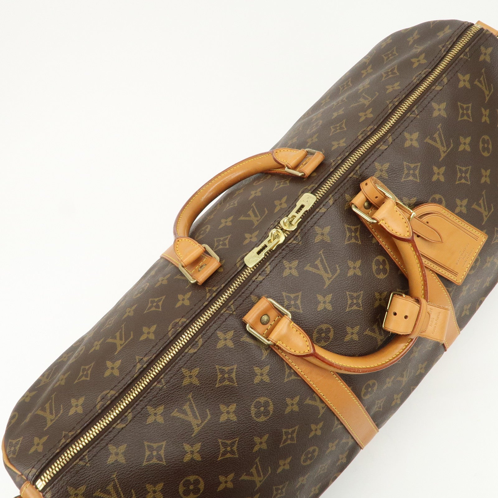 Louis Vuitton Monogram Keep All Bandouliere 55 Boston Bag M41414