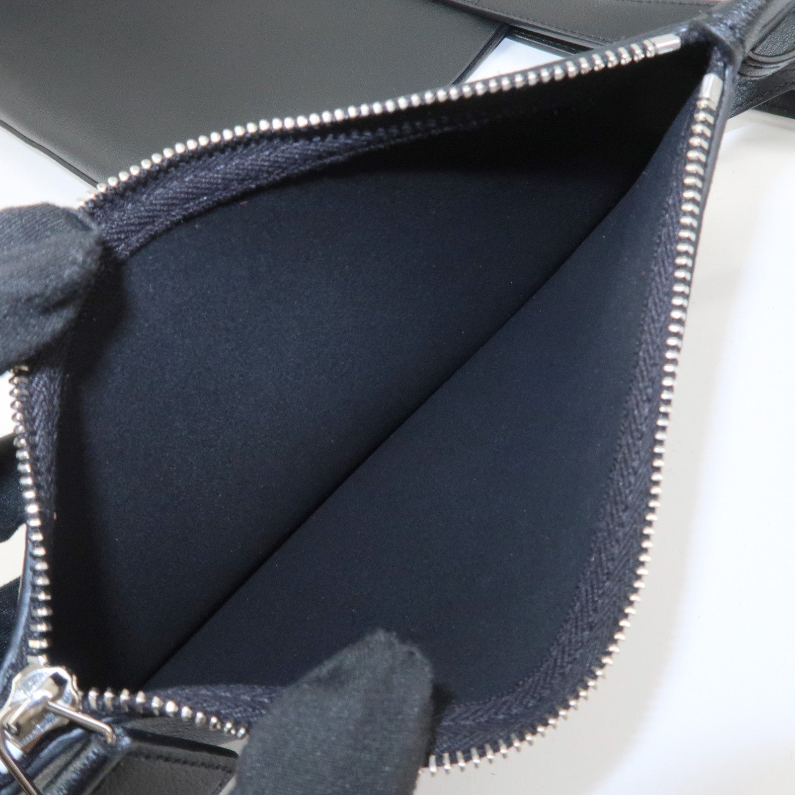 Saint Laurent Leather Tote Bag Shoulder Bag Black