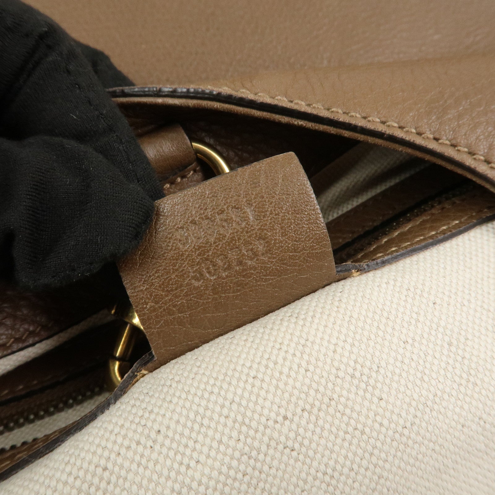 GUCCI Interlocking G Leather Tote Bag Shoulder Bag Brown 309531