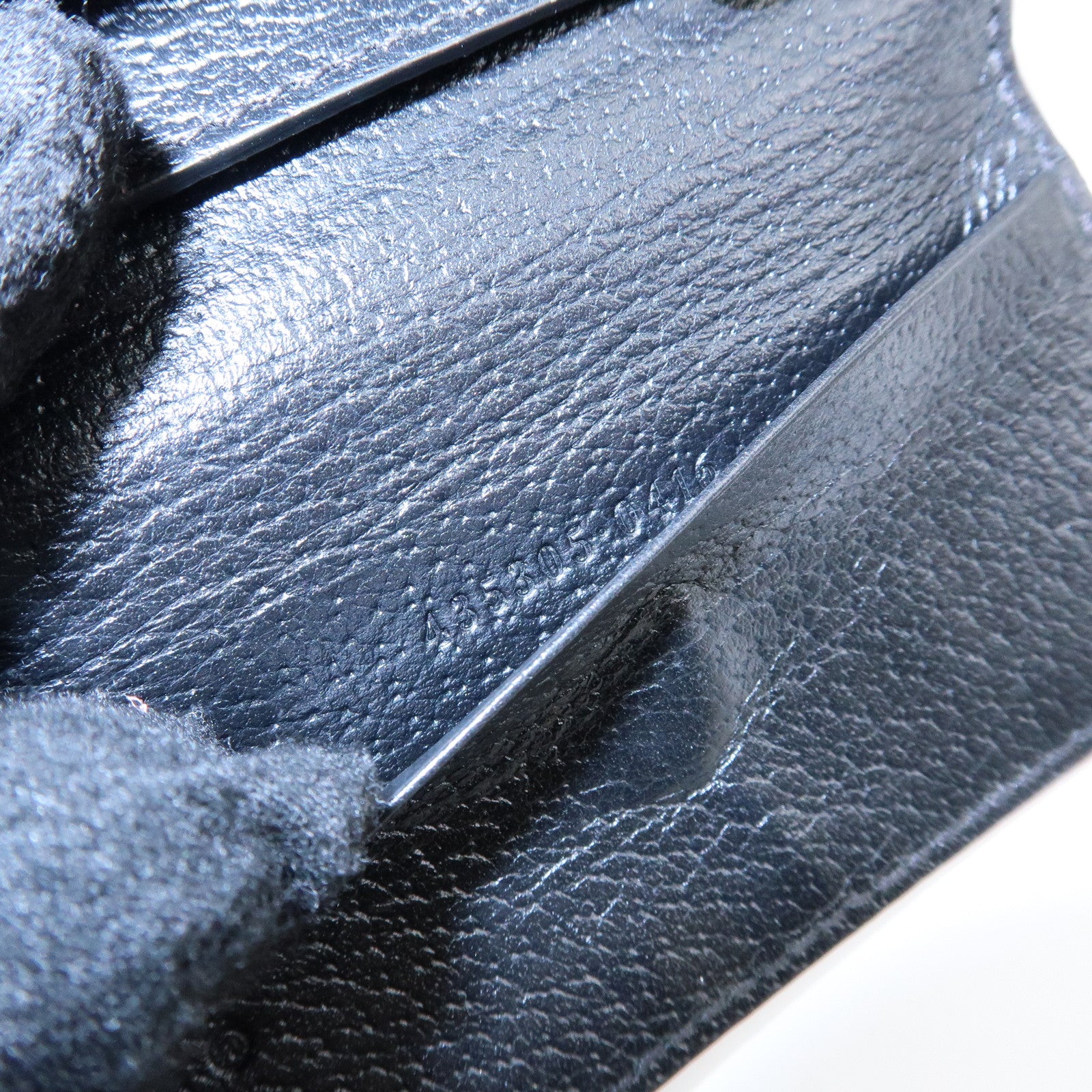 GUCCI GG Marmont Leather 6 Rings Key Case Key Holder Black 435305