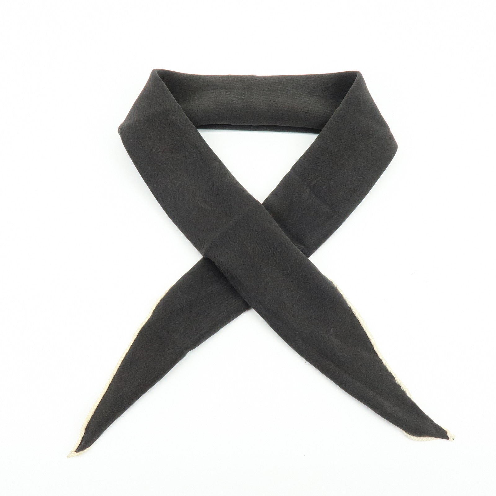 HERMES Losange Silk 100% Scarf Ex‑Libris Diamond Shape Black