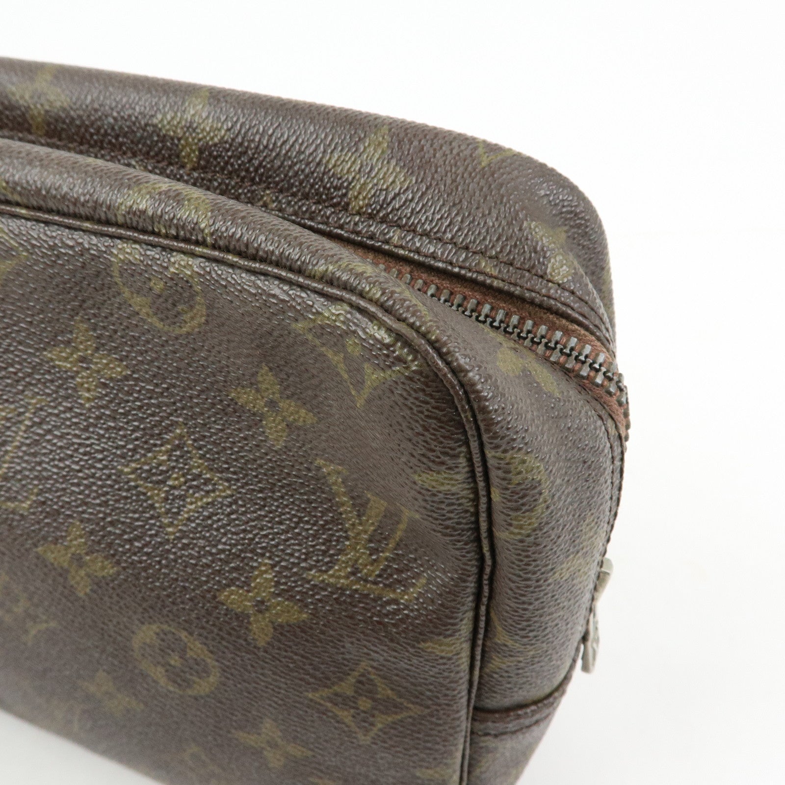 Louis Vuitton Monogram Trousse Toilette 28 Pouch Brown M47522