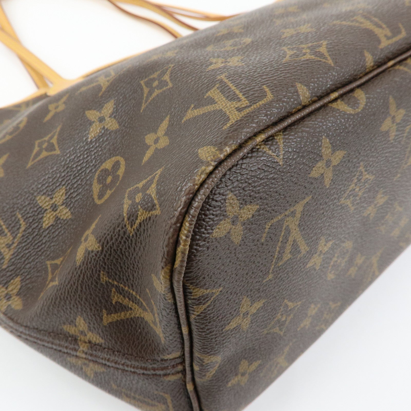 Louis Vuitton Monogram Neverfull MM Tote Shoulder Bag Brown M40156