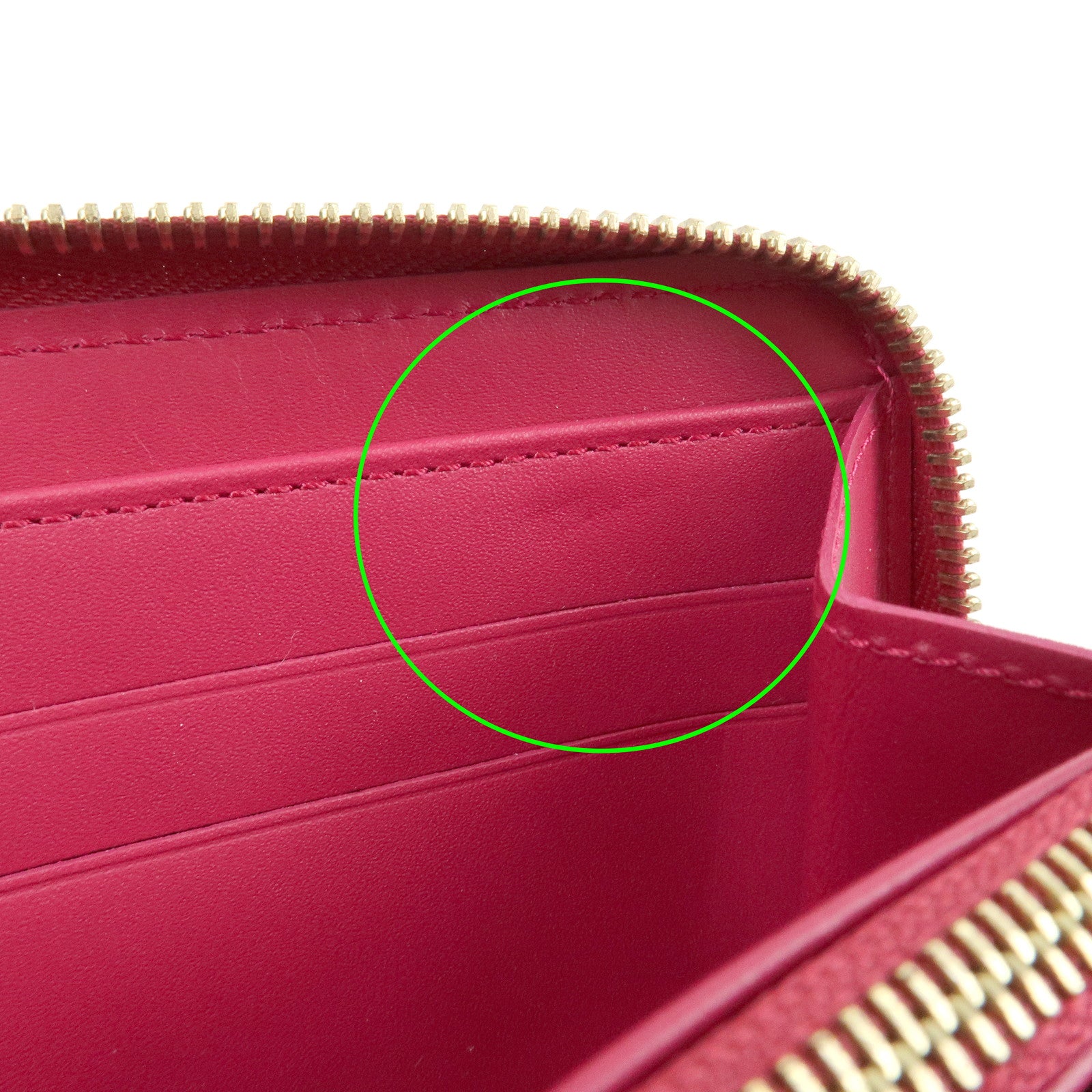 Louis Vuitton Monogram Vernis Round Zippy Wallet Rose Indien M91597