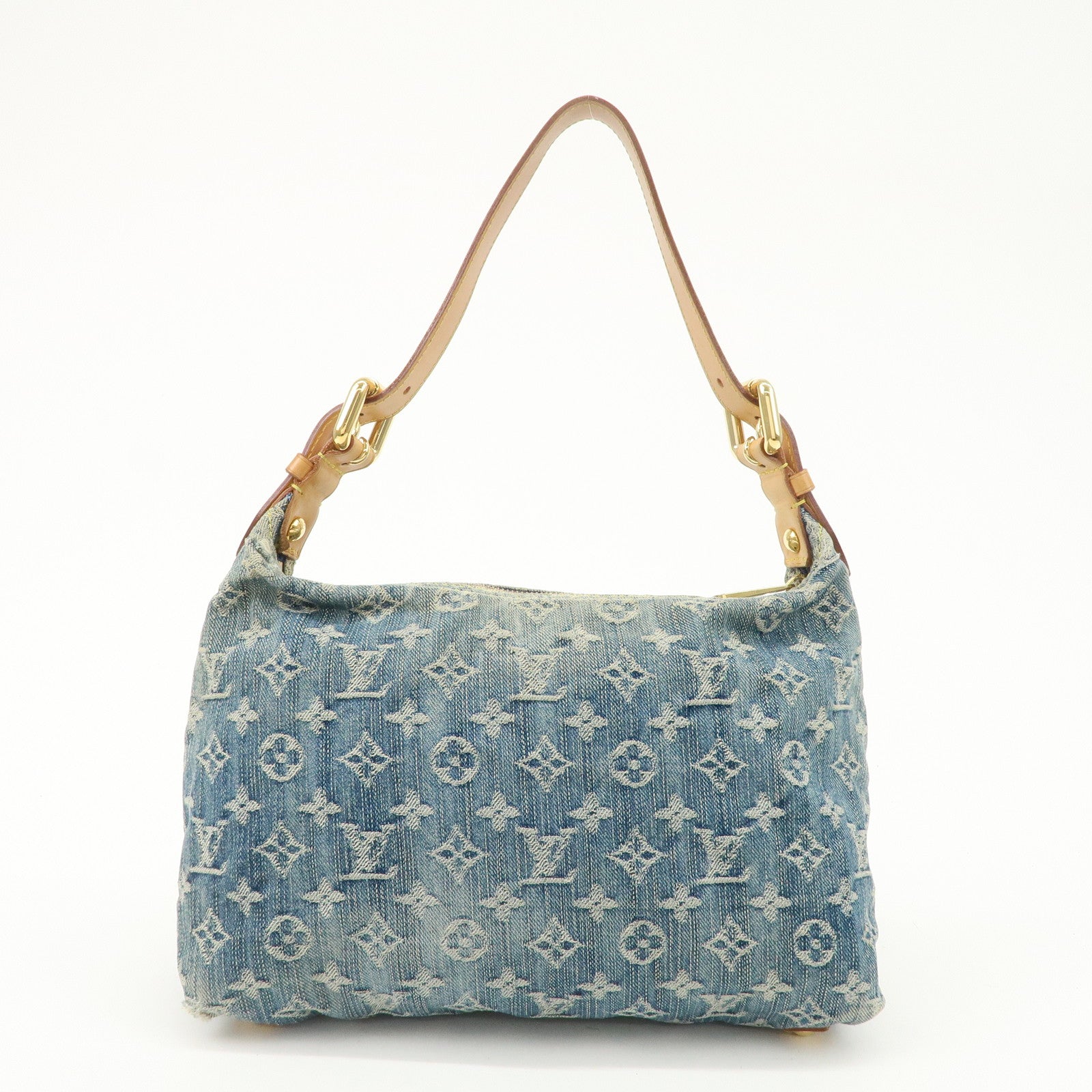 Louis Vuitton Monogram Denim Baggy PM 2Way Bag Shoulder Bag M95049 Used