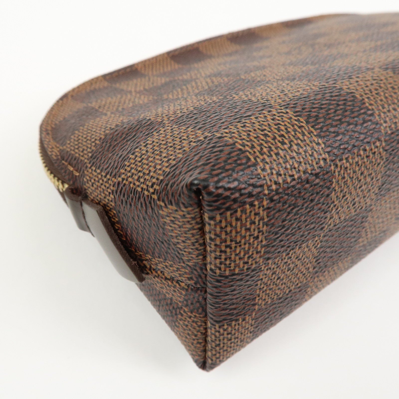 Louis Vuitton Damier Pochette Cosmetic PM Pouch Brown N47516