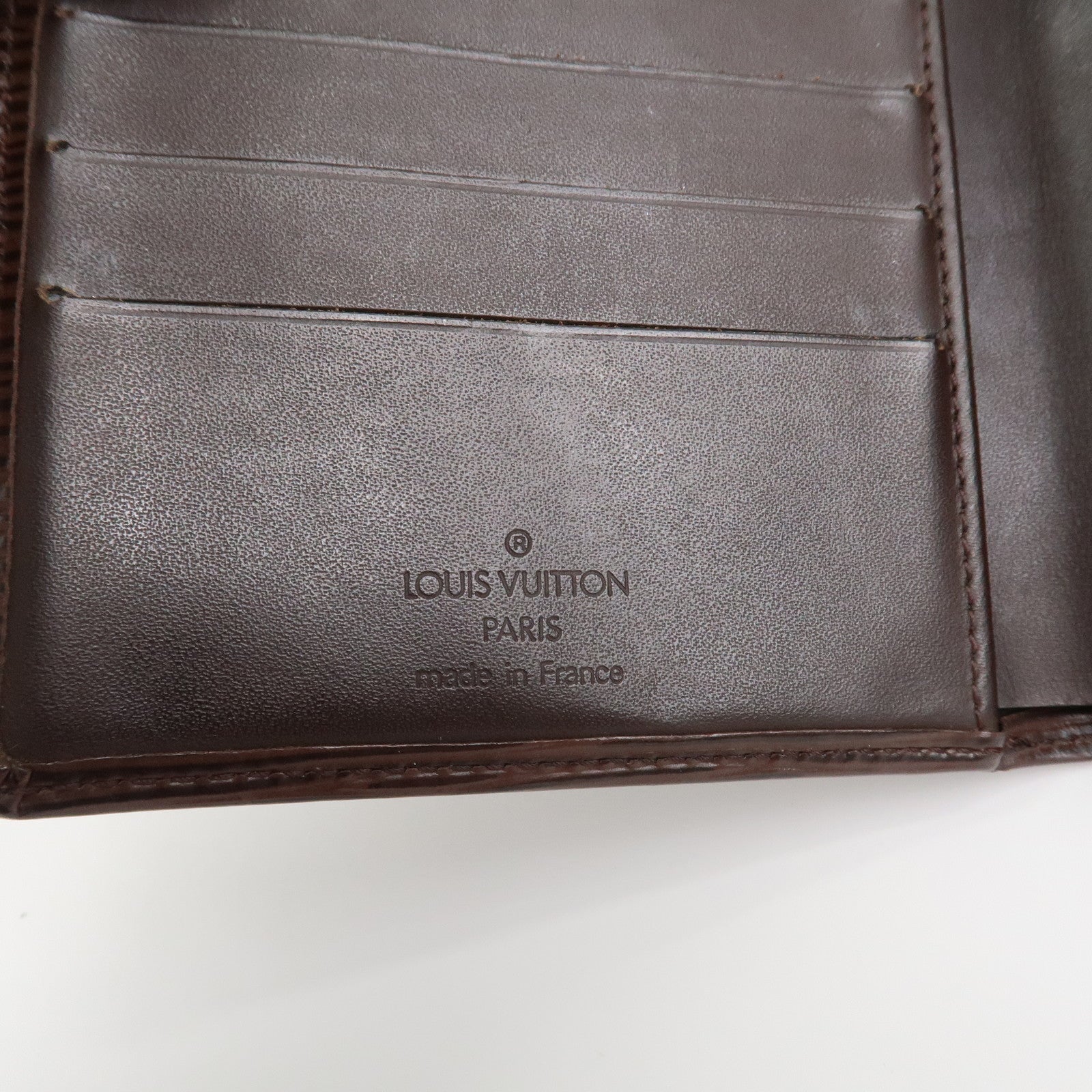 Louis Vuitton Epi Porte Billets Compact Wallet Mocha M6355D